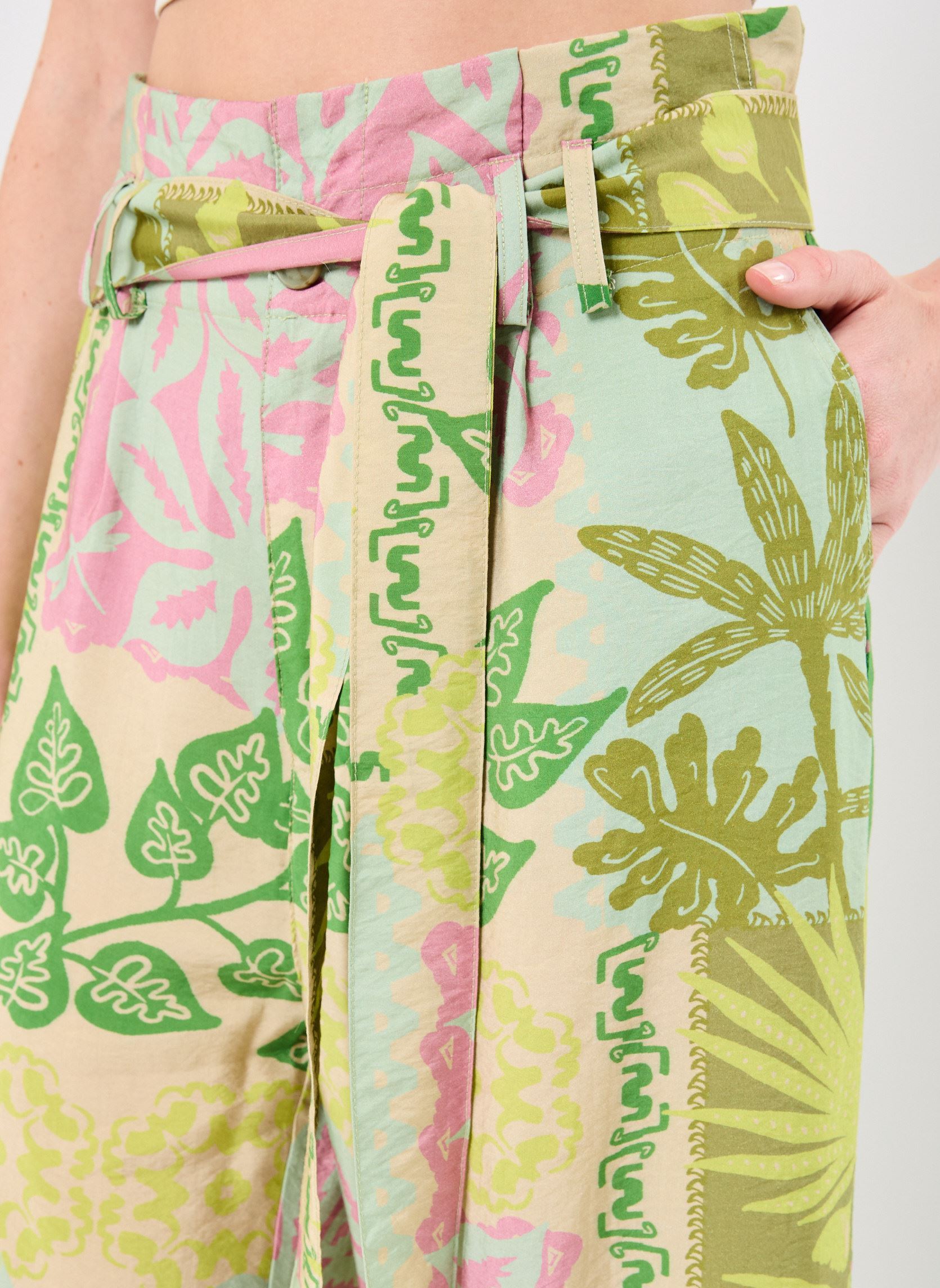 Pantalons larges Nami E25P2 femme multicolore Orféo Pantalons larges Nami E25P2 femme multicolore Farniente