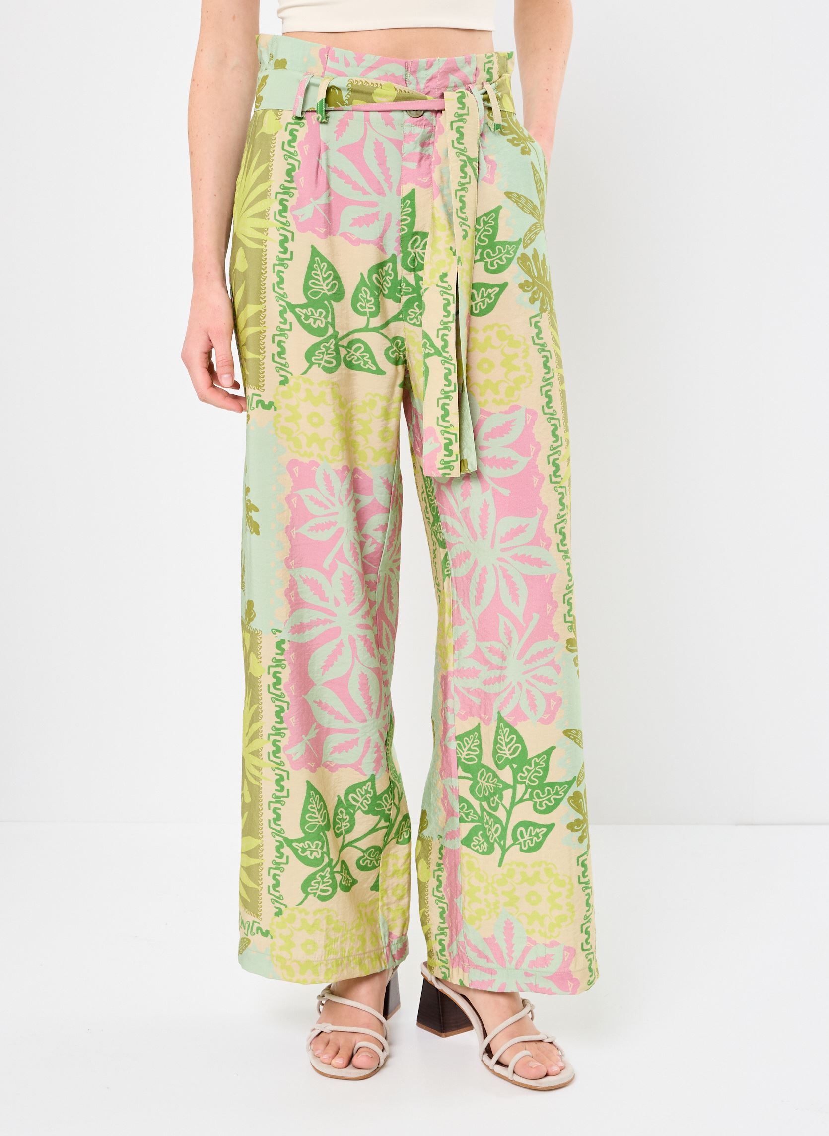 Pantalons larges Nami E25P2 femme multicolore Orféo Pantalons larges Nami E25P2 femme multicolore Farniente