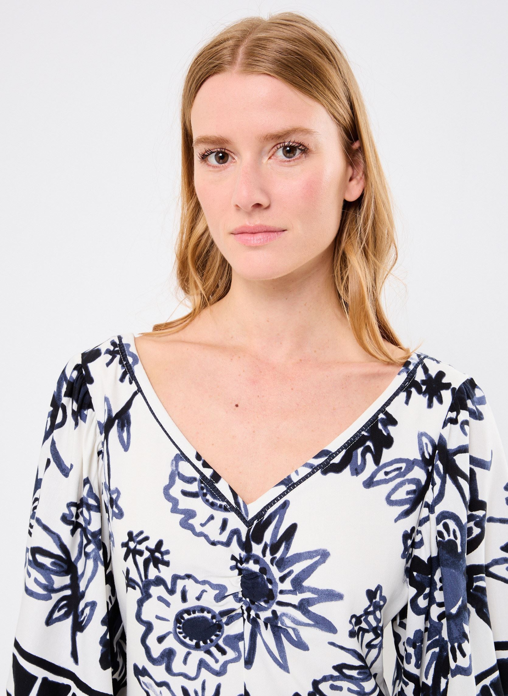 Jurken Lorenza dames wit Orféo Jurken Lorenza dames wit BOTANICAL