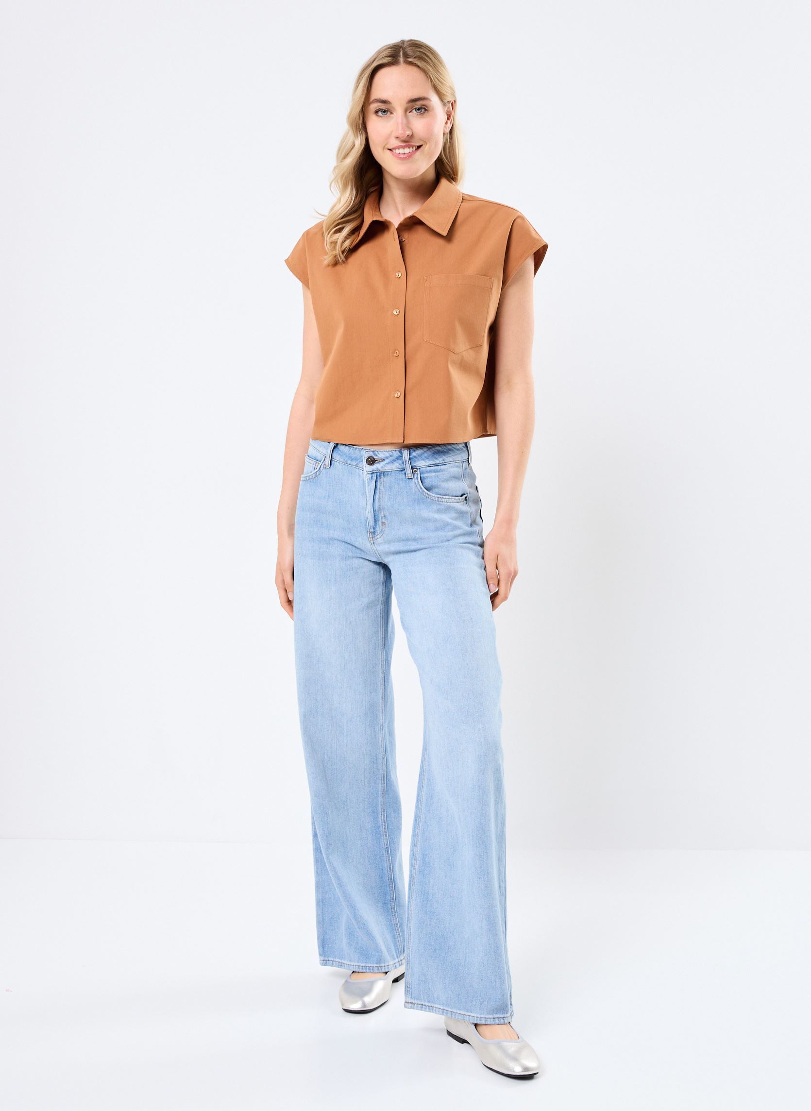 Hemden Rise dames bruin Grace & Mila Hemden Rise dames bruin Terre