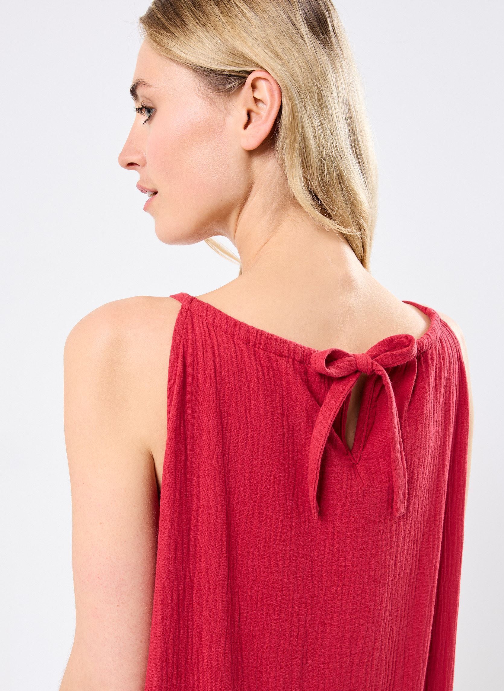 Robes longues Rubis femme rouge Grace & Mila Robes longues Rubis femme rouge Cerise