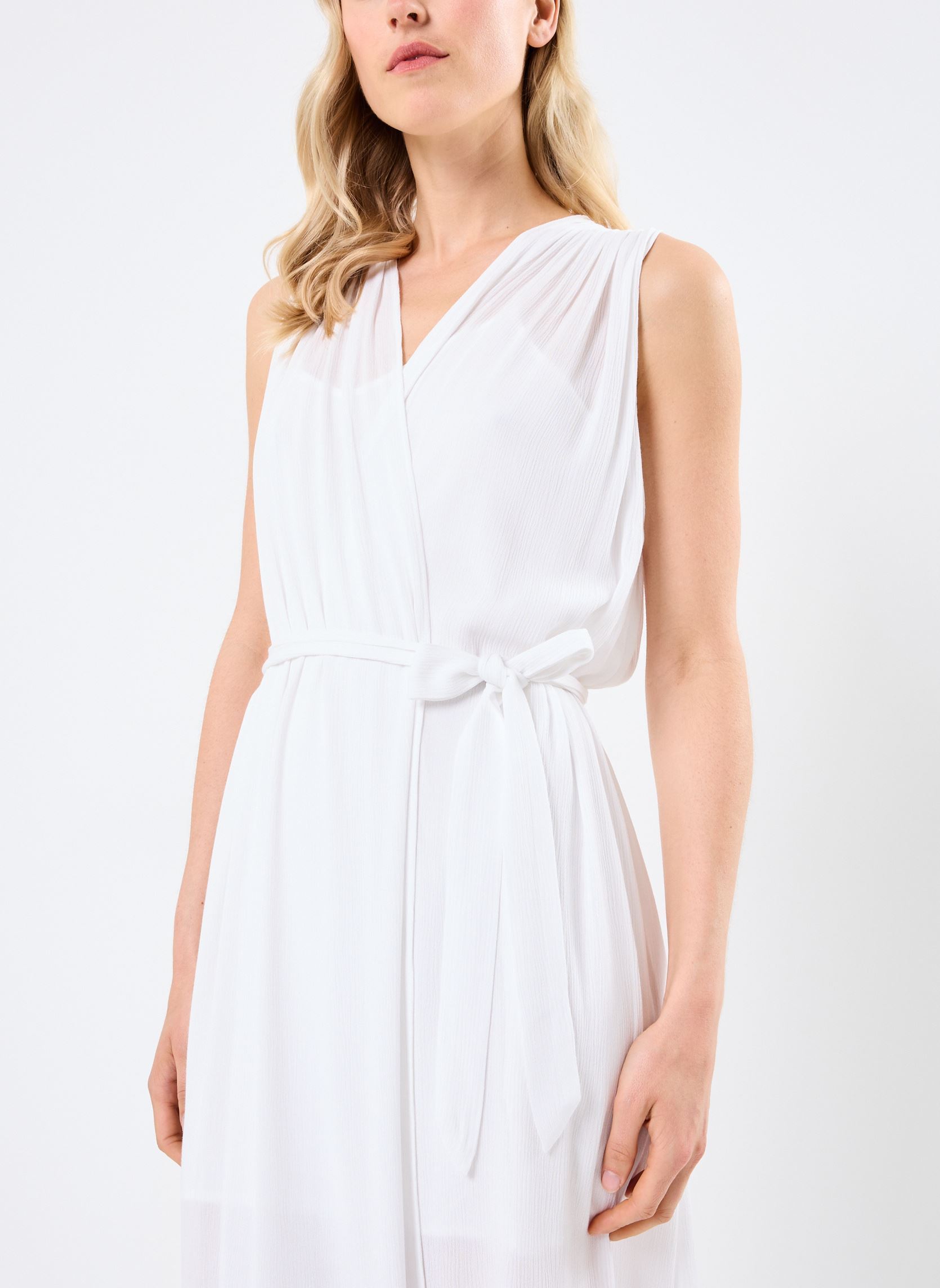 Robes longues Regis femme blanc Grace & Mila Robes longues Regis femme blanc Ecru