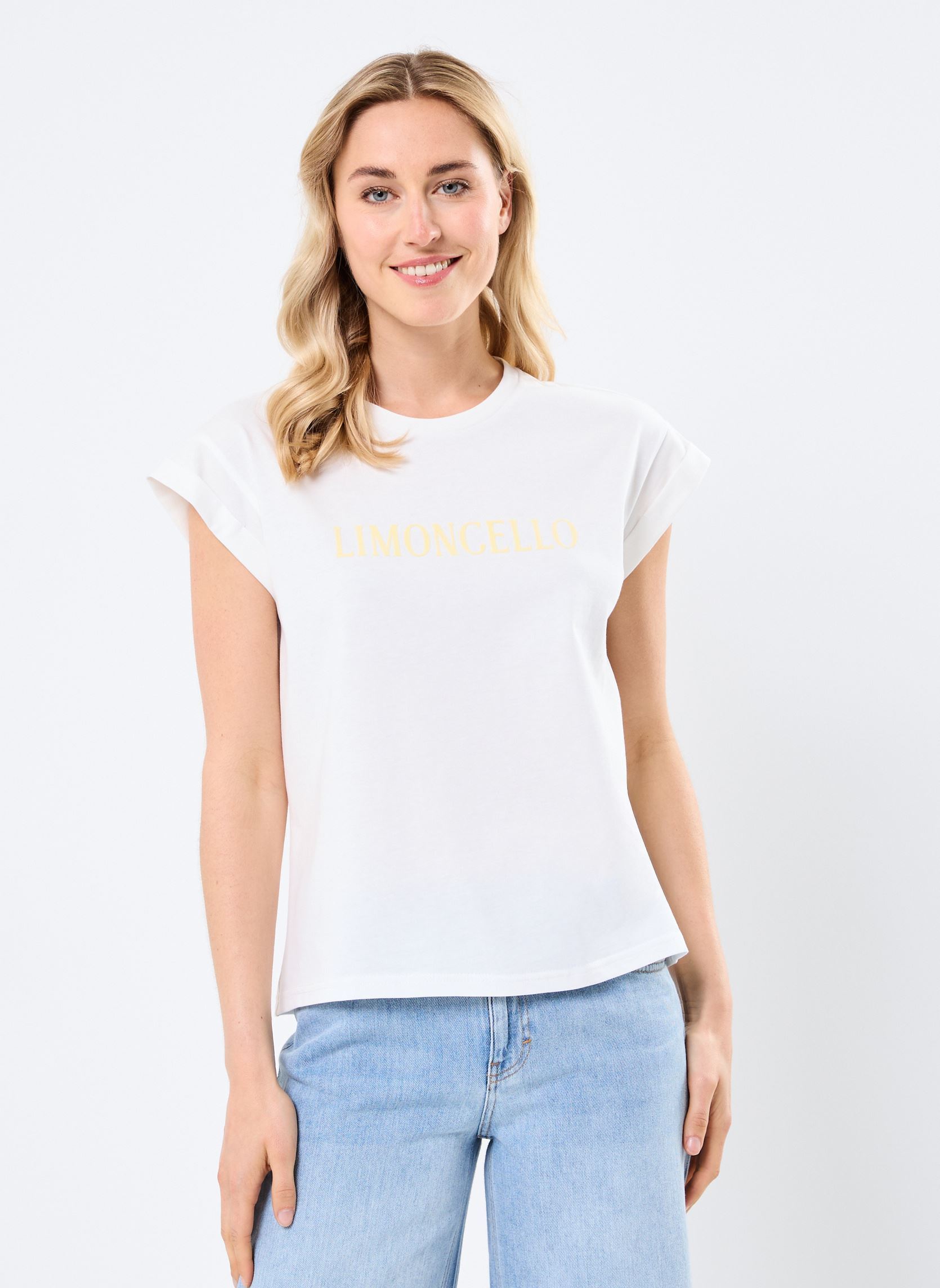 Camisetas de manga corta Ricardo mujer blanco Grace & Mila Camisetas de manga corta Ricardo mujer blanco Jaune
