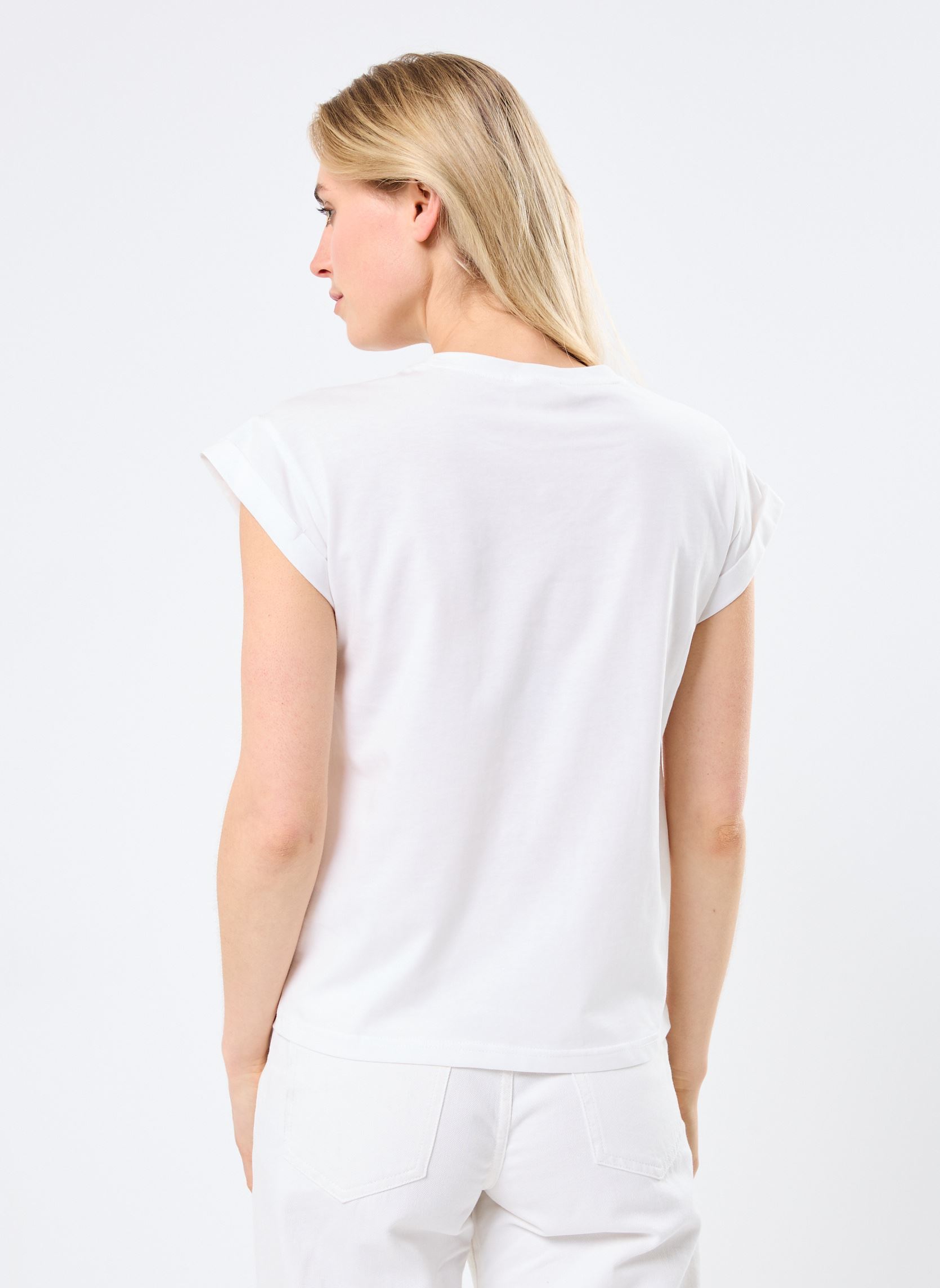 T-shirt a maniche corte Ricardo donna bianco Grace & Mila T-shirt a maniche corte Ricardo donna bianco Rose