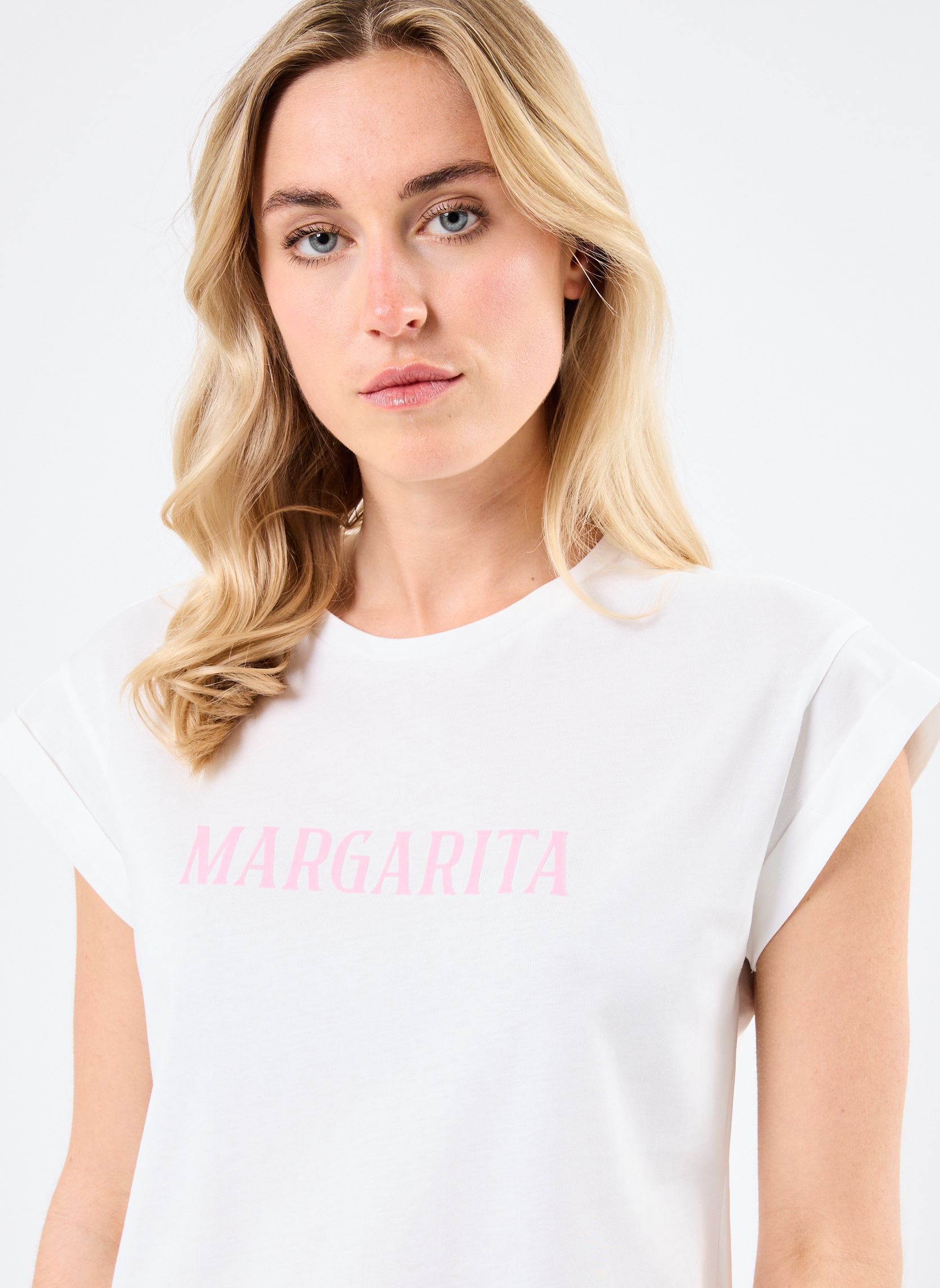 T-shirt a maniche corte Ricardo donna bianco Grace & Mila T-shirt a maniche corte Ricardo donna bianco Rose