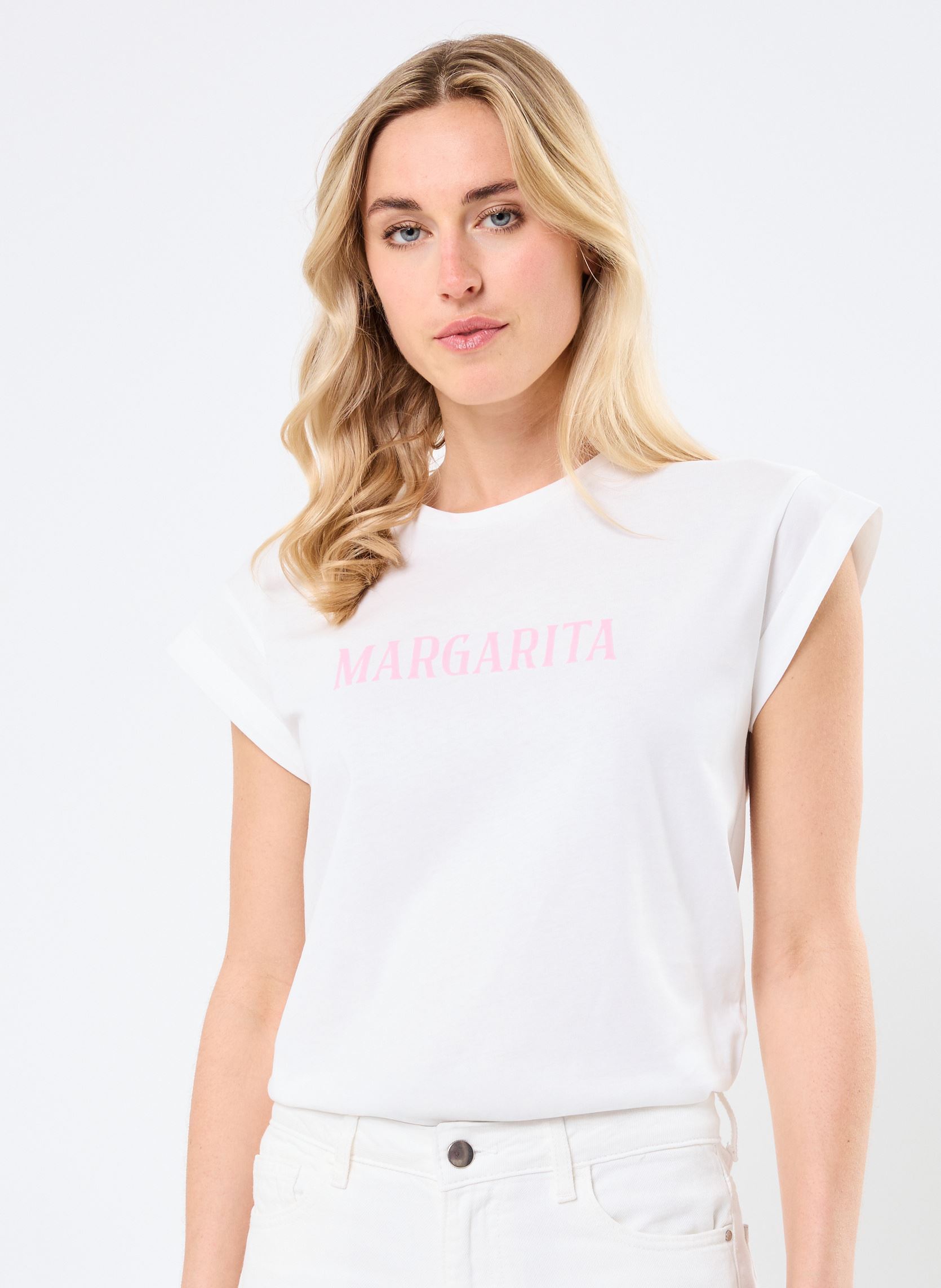 T-shirt a maniche corte Ricardo donna bianco Grace & Mila T-shirt a maniche corte Ricardo donna bianco Rose