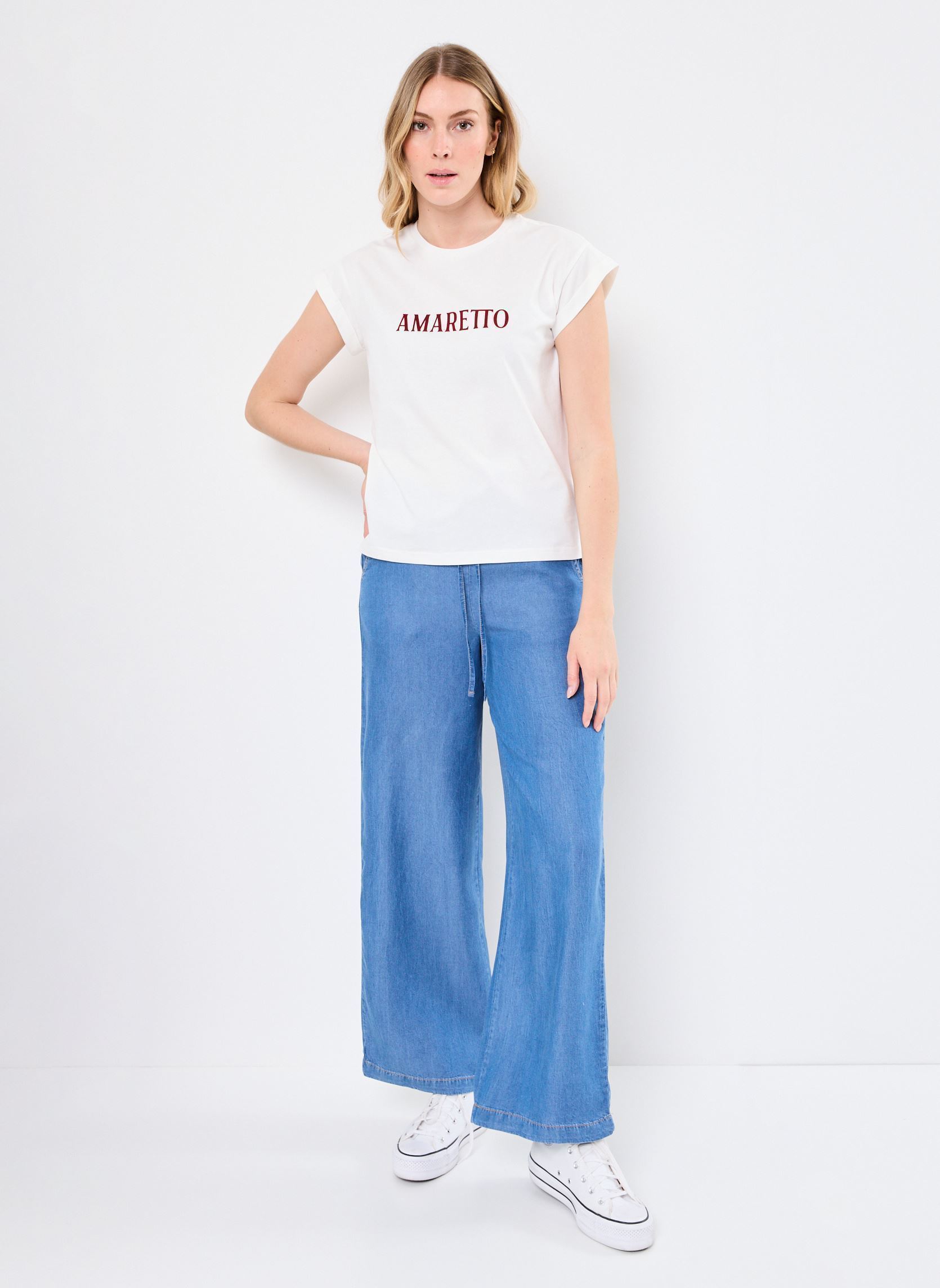 Kurzarm-T-Shirts Ricardo damen weiß Grace & Mila Kurzarm-T-Shirts Ricardo damen weiß Rouge