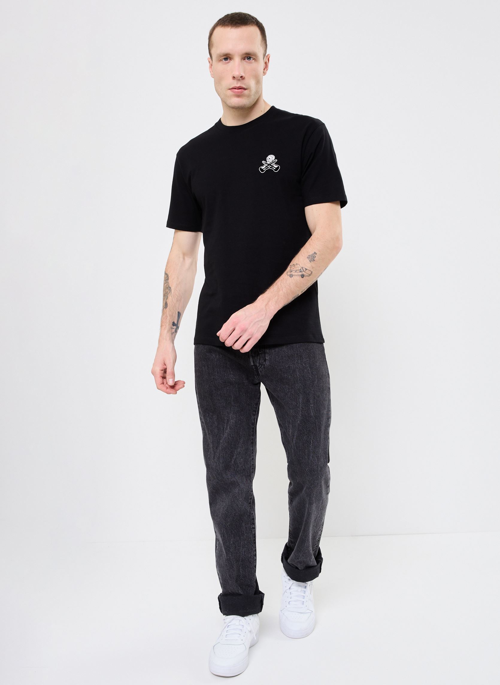 T-shirt a maniche corte HTSC30029K uomo nero The Kooples T-shirt a maniche corte HTSC30029K uomo nero BLA01