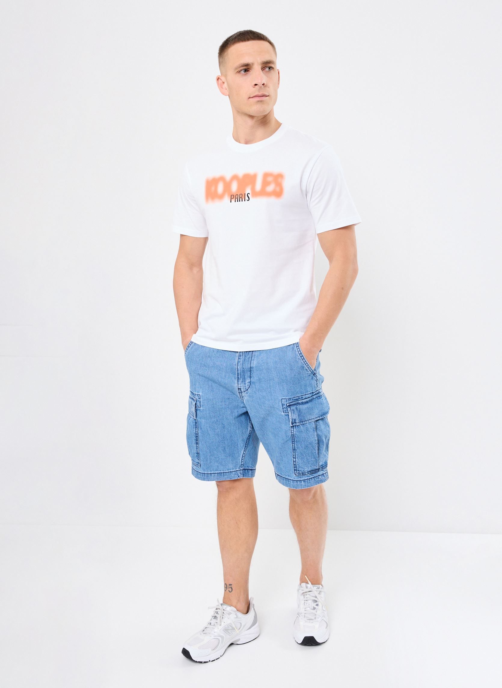 Camisetas de manga corta HTSC30009K hombre blanco The Kooples Camisetas de manga corta HTSC30009K hombre blanco WHI01