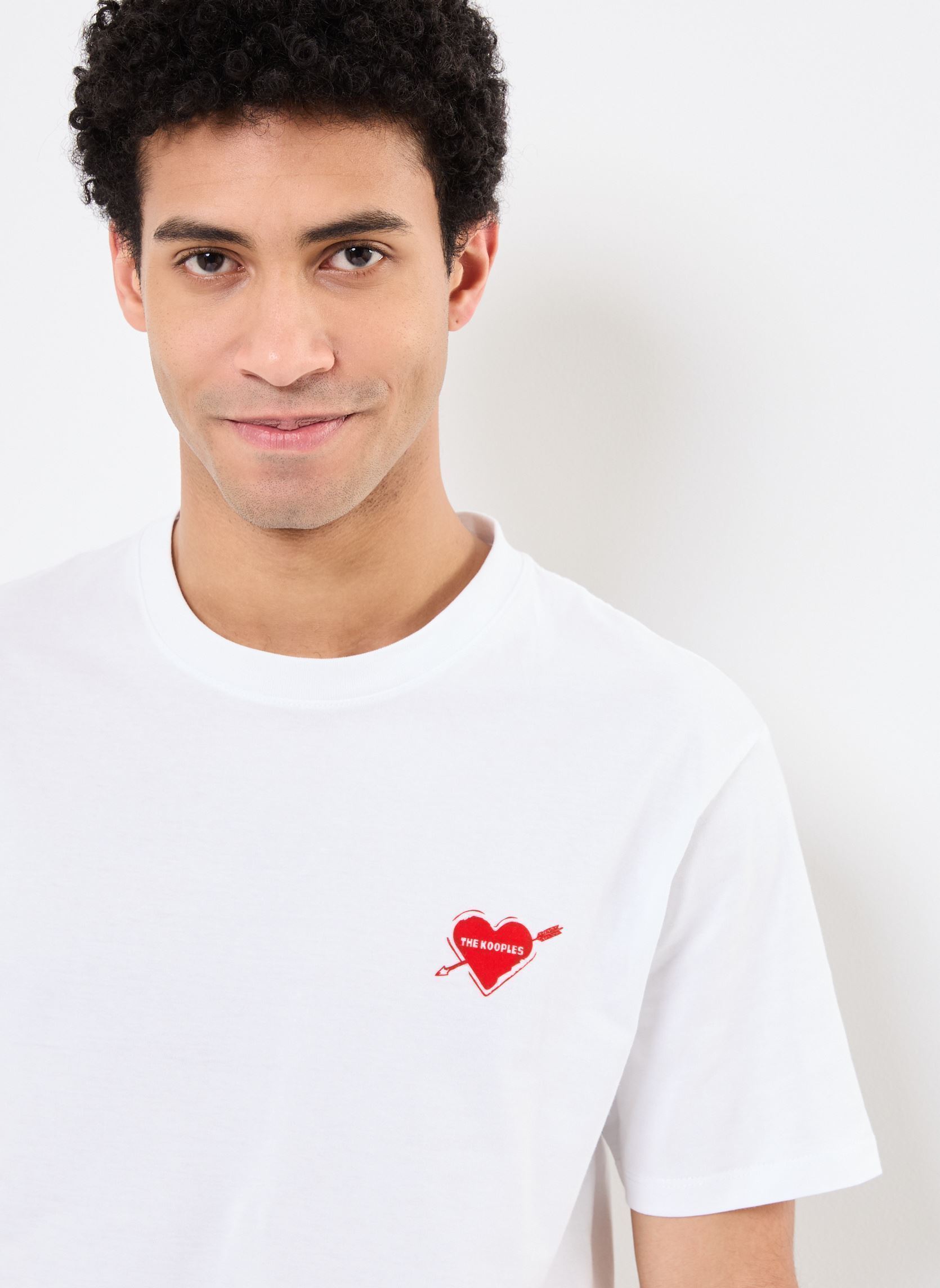 Tee-shirts manches courtes HTSC30036K homme blanc The Kooples Tee-shirts manches courtes HTSC30036K homme blanc WHI01