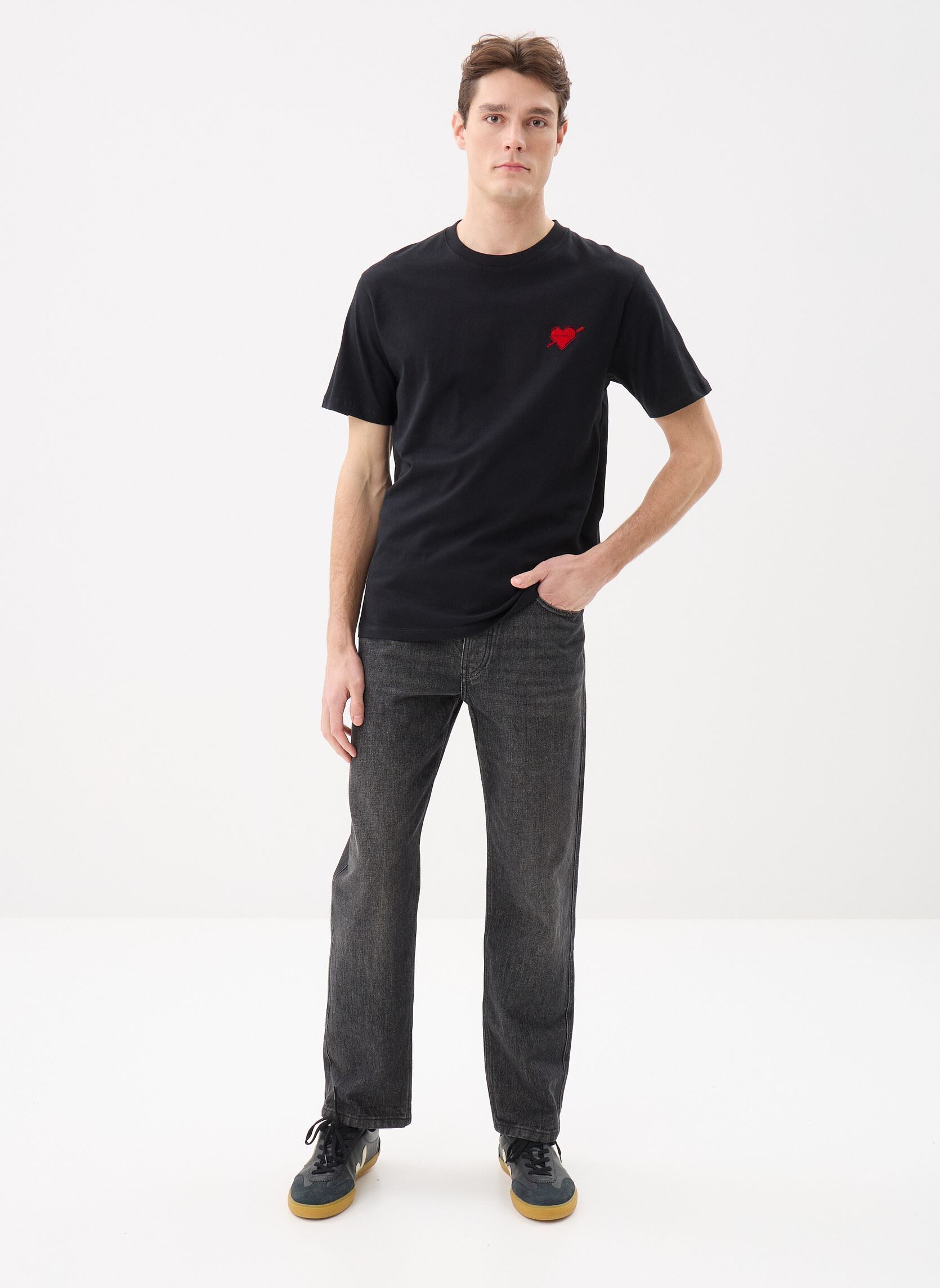 T-shirts met korte mouwen HTSC30036K heren zwart The Kooples T-shirts met korte mouwen HTSC30036K heren zwart BLA01