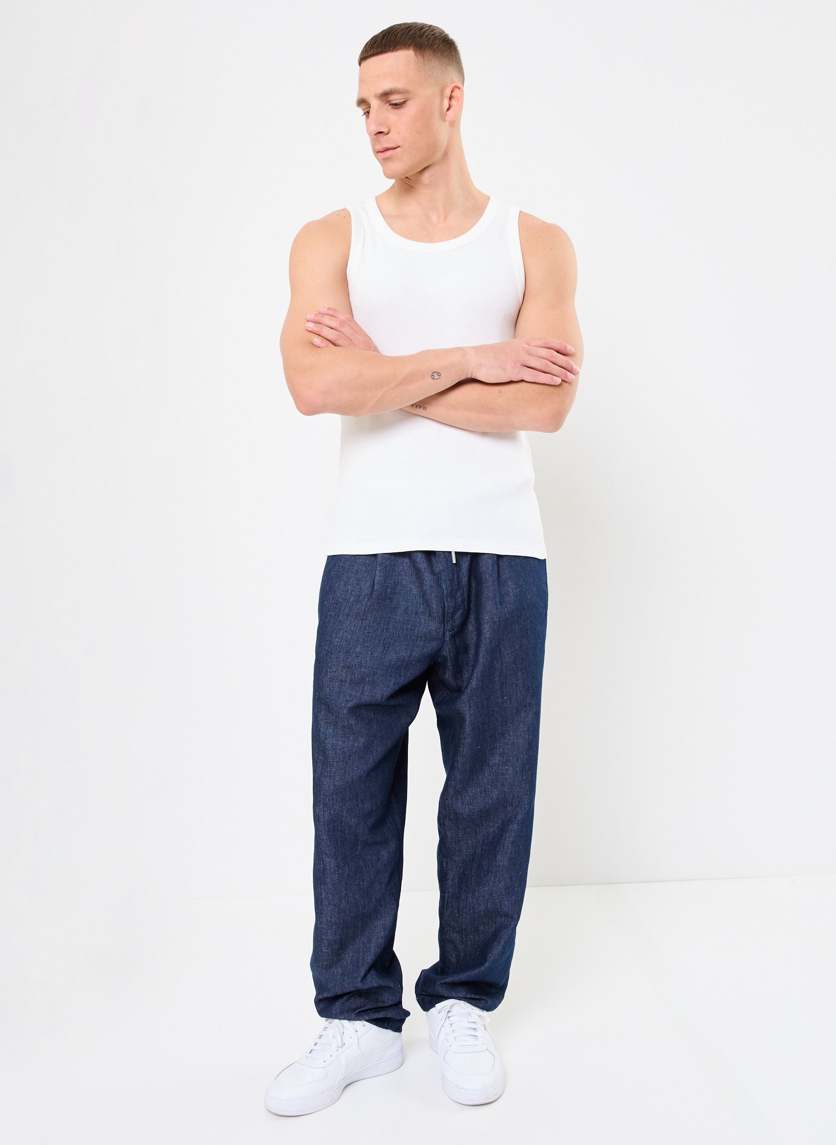 Débardeurs HDEB30013K homme blanc The Kooples Débardeurs HDEB30013K homme blanc WHI01