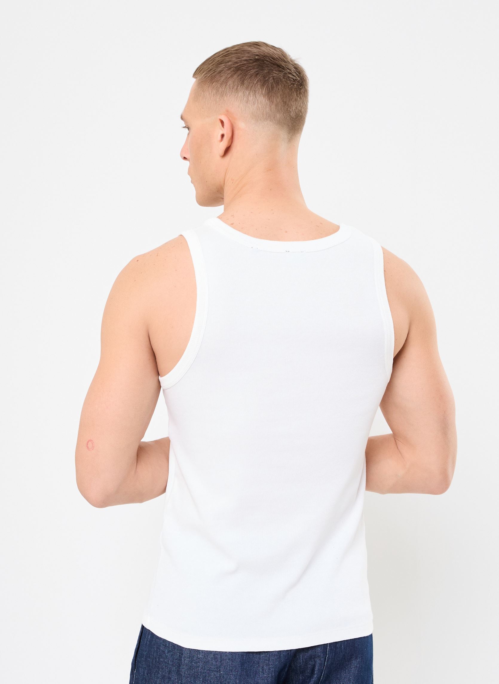 Débardeurs HDEB30013K homme blanc The Kooples Débardeurs HDEB30013K homme blanc WHI01