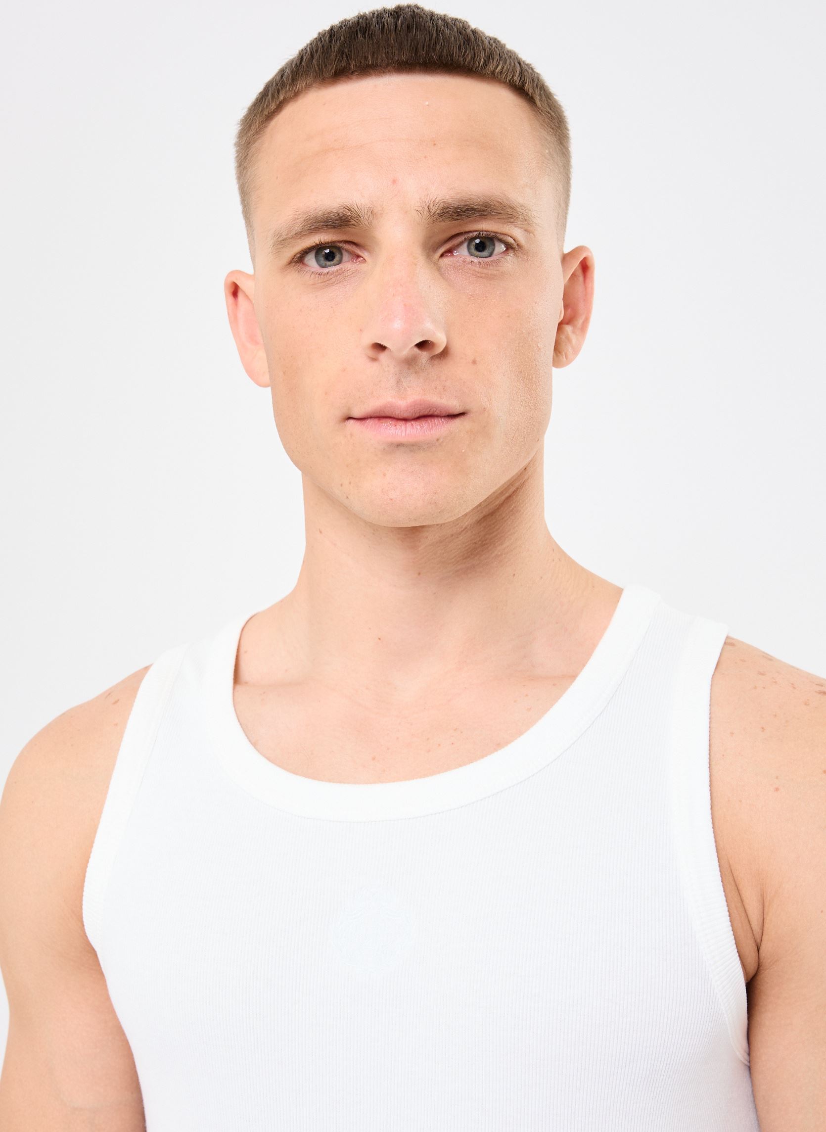 Débardeurs HDEB30013K homme blanc The Kooples Débardeurs HDEB30013K homme blanc WHI01