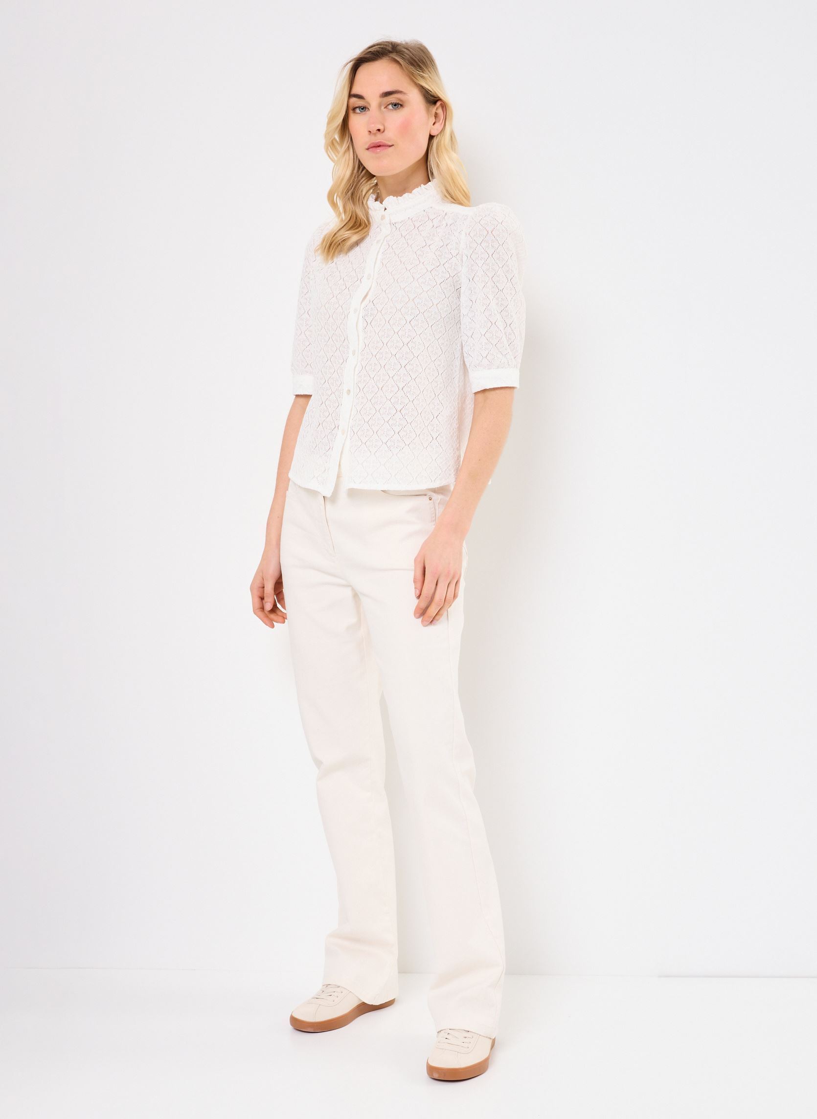Langarm-Hemden Kathleen 76530 damen weiß ARTLOVE Langarm-Hemden Kathleen 76530 damen weiß CREAM