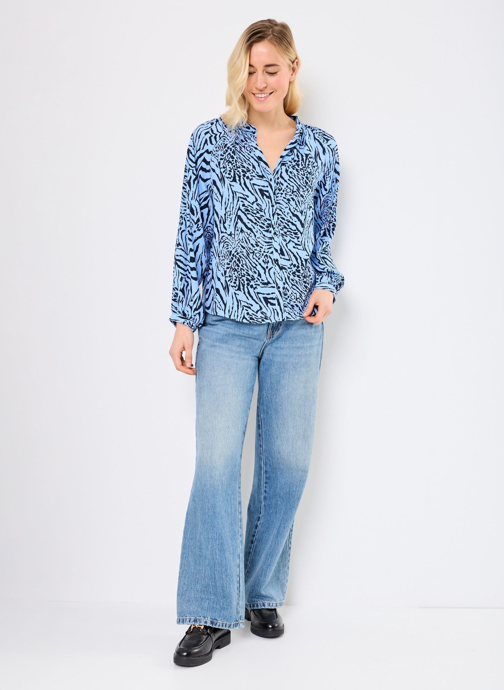 Chemises manches longues Zoe 76532 femme bleu ARTLOVE Chemises manches longues Zoe 76532 femme bleu BLUE