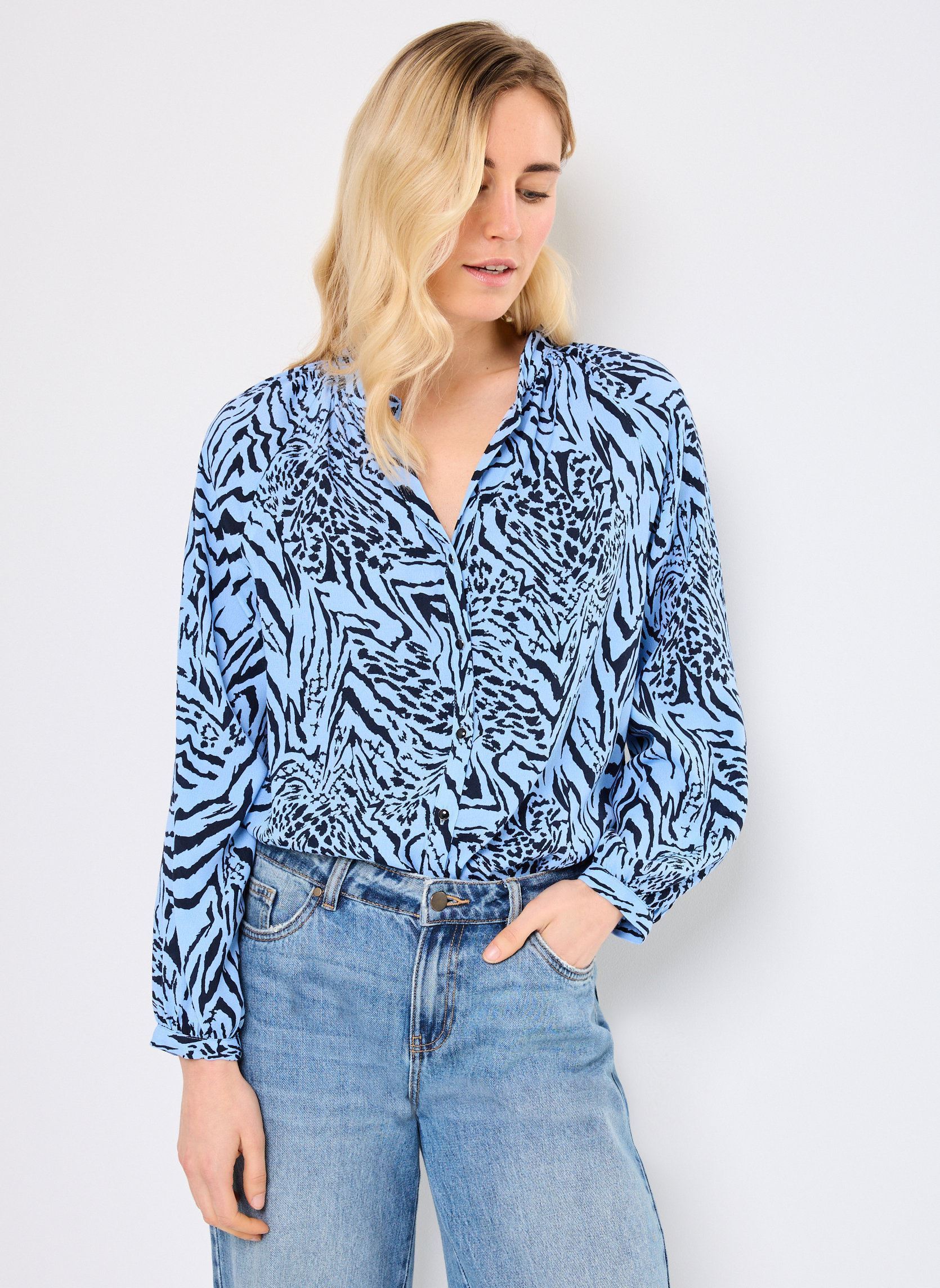 Chemises manches longues Zoe 76532 femme bleu ARTLOVE Chemises manches longues Zoe 76532 femme bleu BLUE