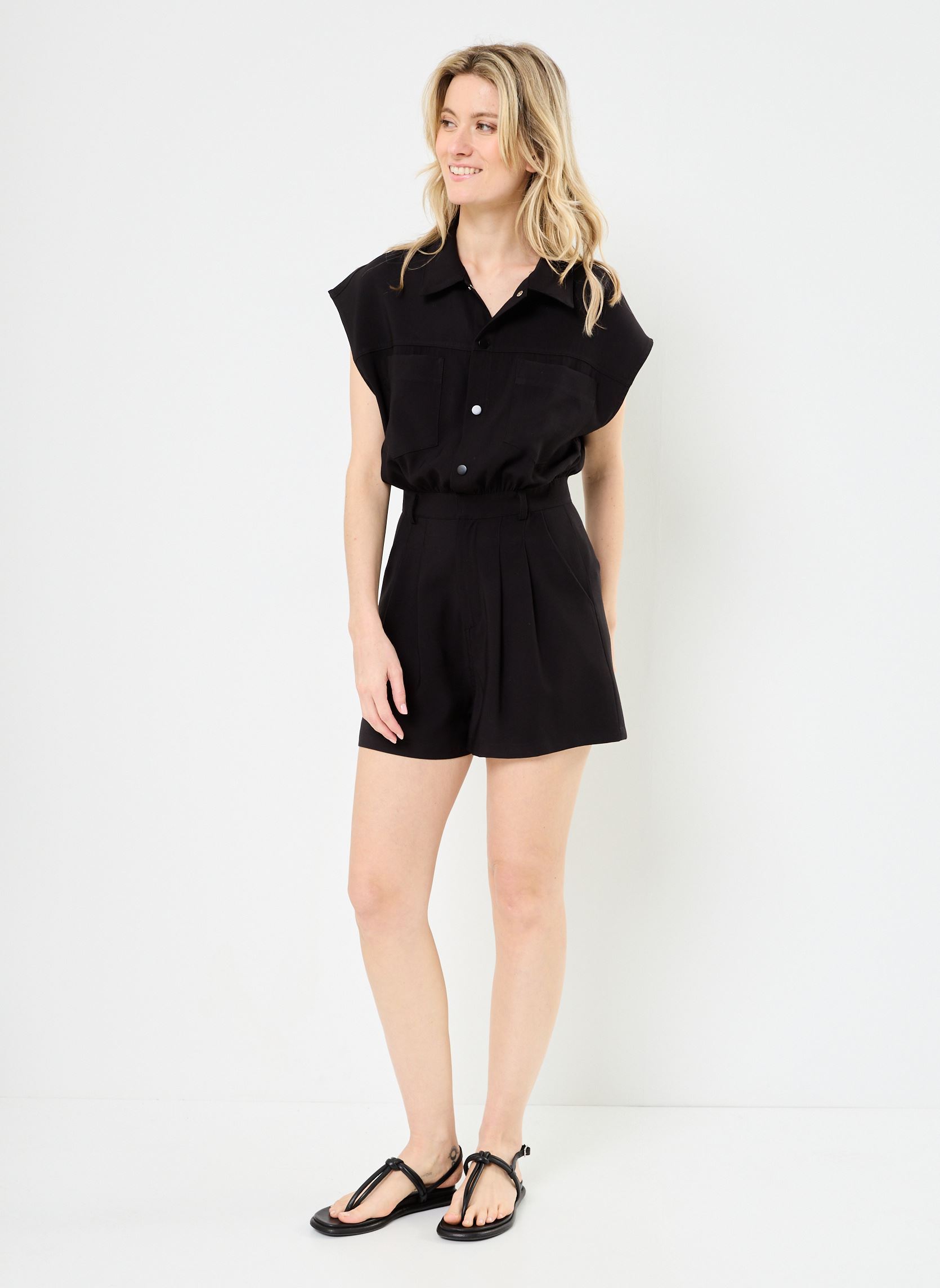 Monos cortos Gwendoline 76710 mujer negro ARTLOVE Monos cortos Gwendoline 76710 mujer negro Black