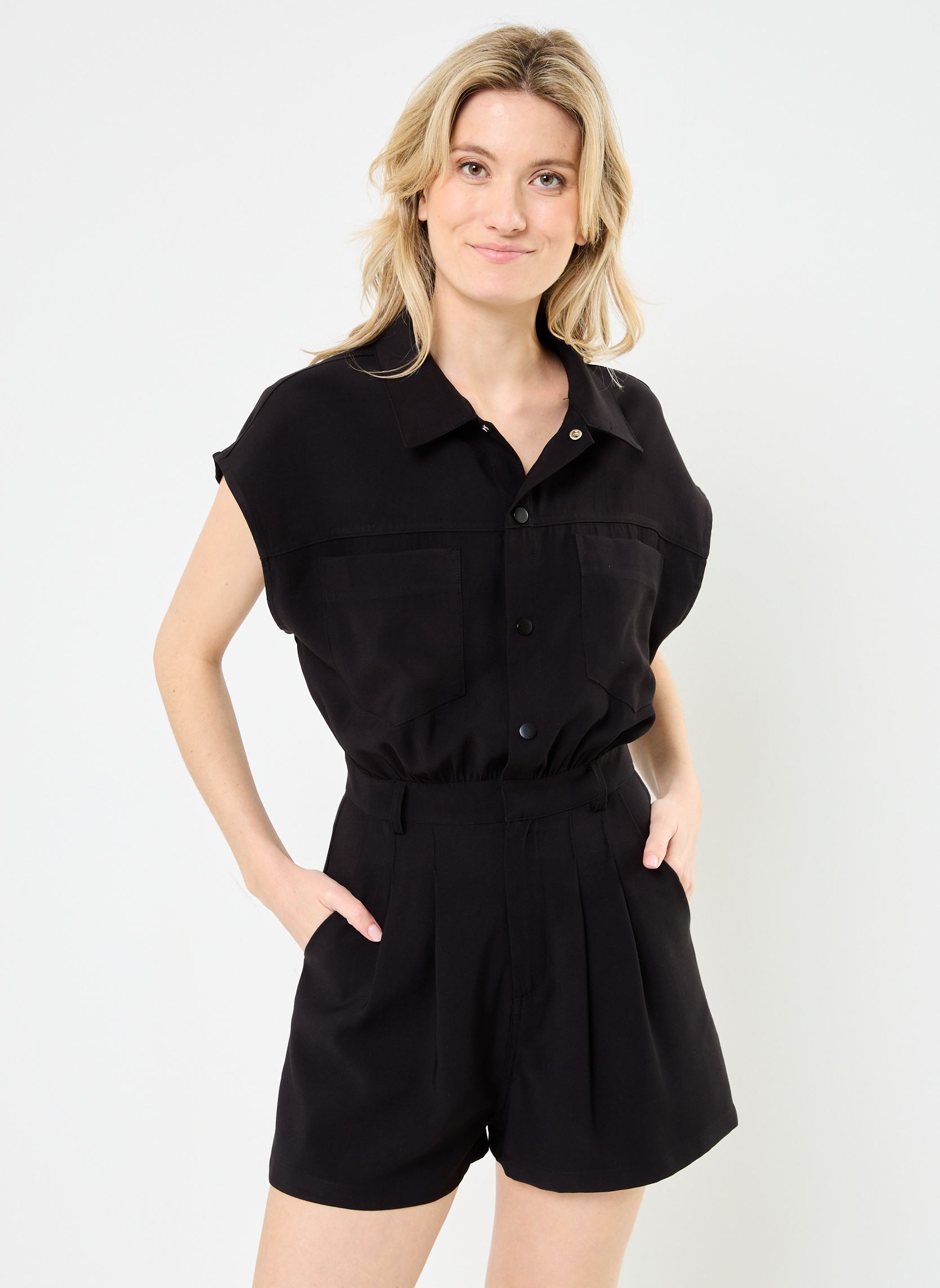 Monos cortos Gwendoline 76710 mujer negro ARTLOVE Monos cortos Gwendoline 76710 mujer negro Black