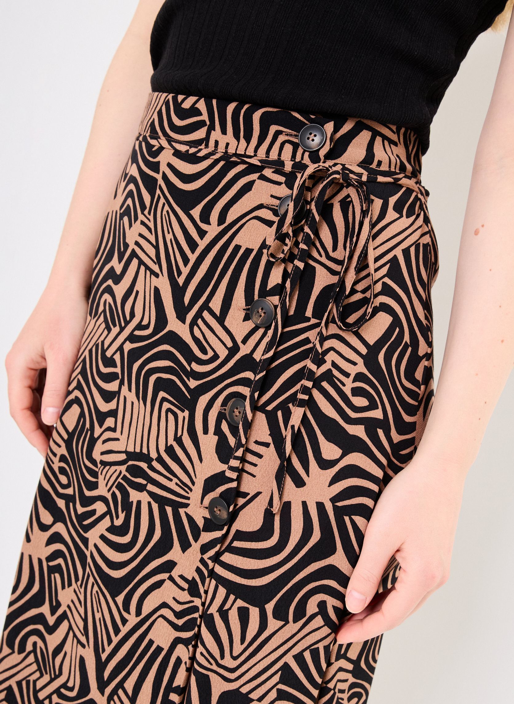 Jupes mi-longues Hadile 76917 femme marron ARTLOVE Jupes mi-longues Hadile 76917 femme marron Brown