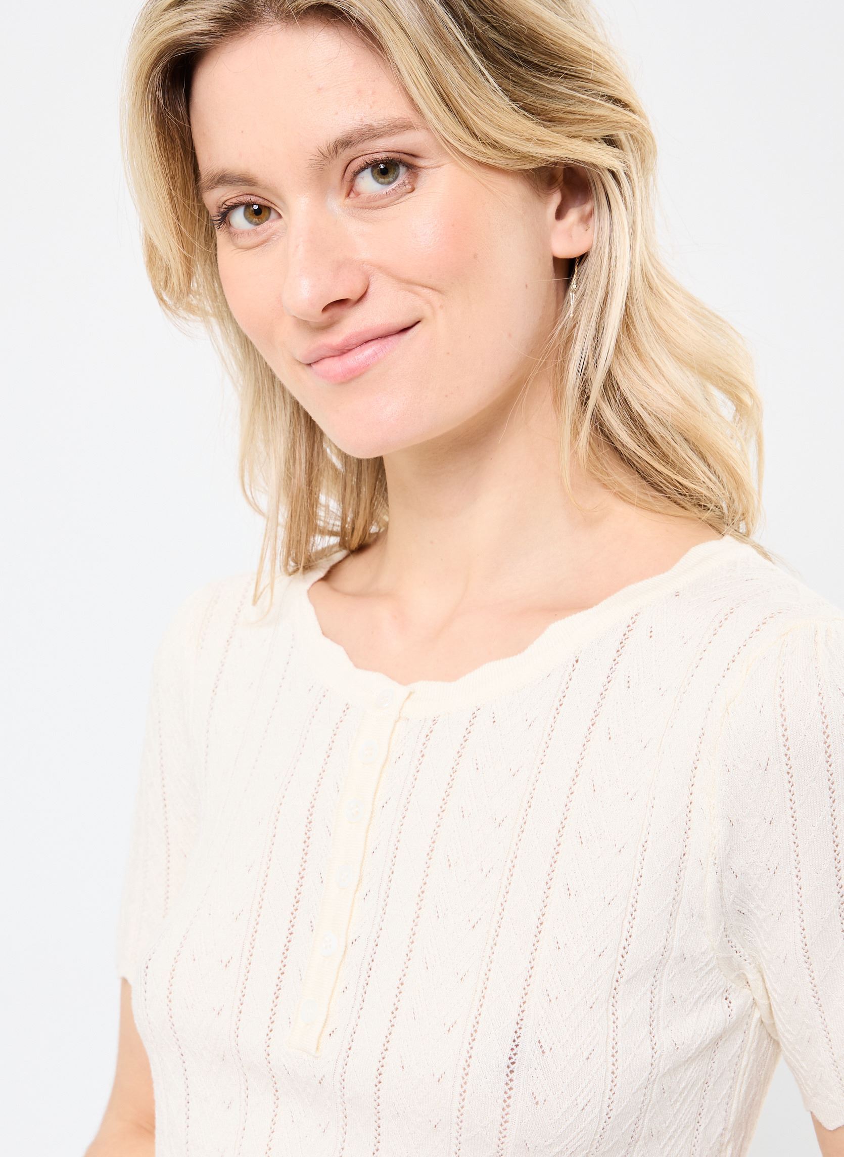Pullover Camellia 76251 damen weiß ARTLOVE Pullover Camellia 76251 damen weiß Cream