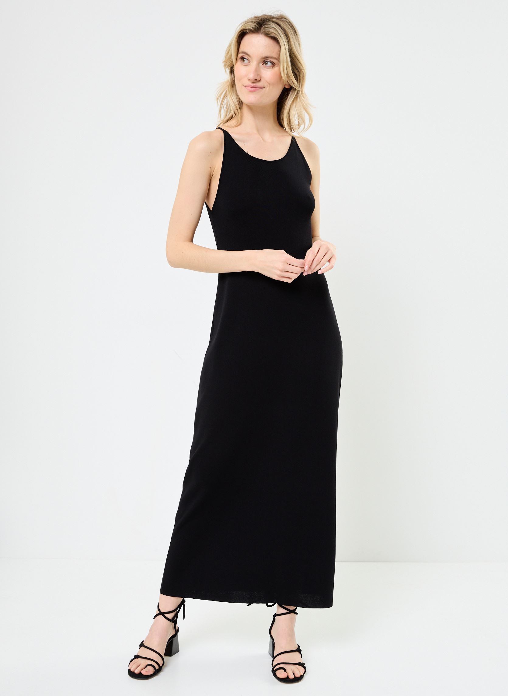 Lange jurken Analie 76641 dames zwart ARTLOVE Lange jurken Analie 76641 dames zwart BLACK