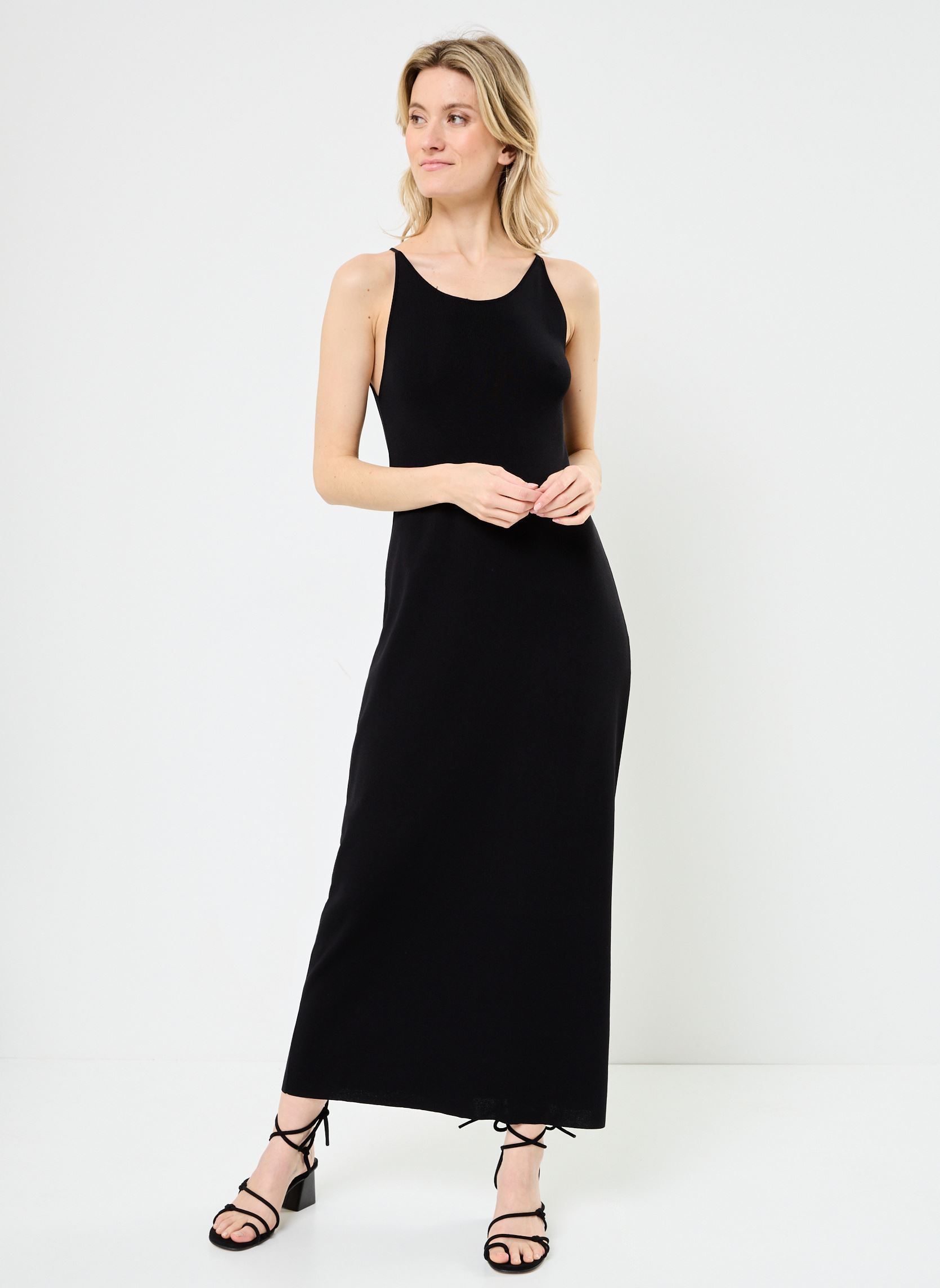 Lange jurken Analie 76641 dames zwart ARTLOVE Lange jurken Analie 76641 dames zwart BLACK