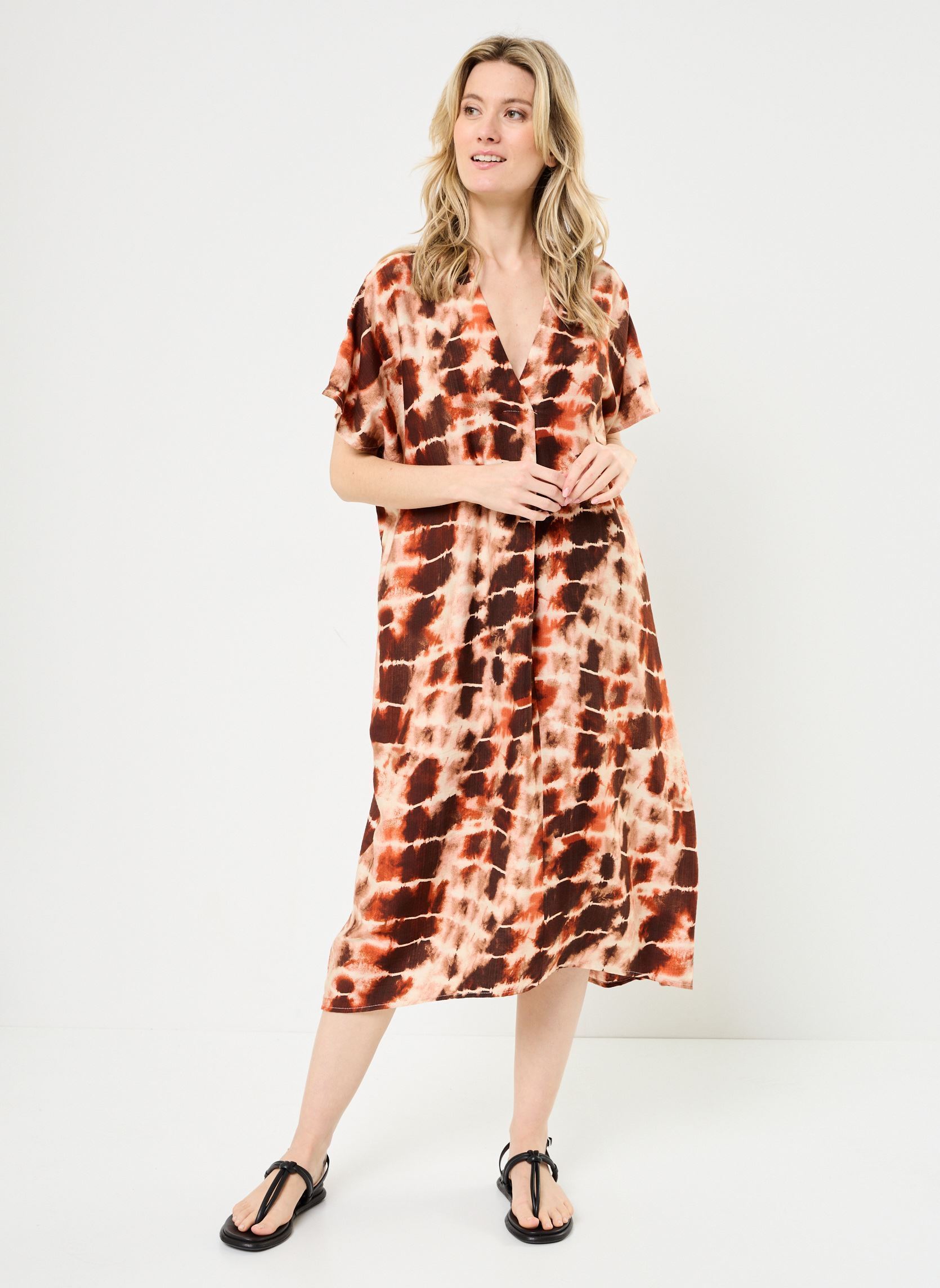 Robes longues Francia 76670 femme marron ARTLOVE Robes longues Francia 76670 femme marron BROWN