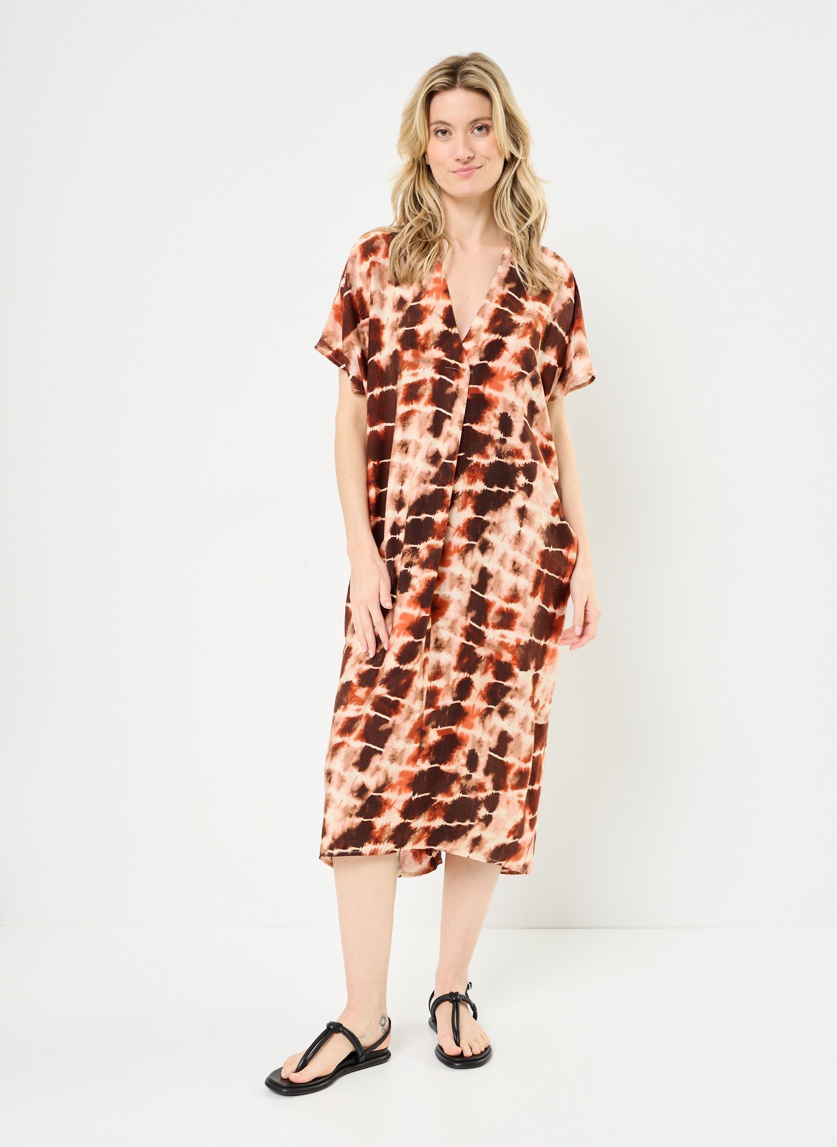 Robes longues Francia 76670 femme marron ARTLOVE Robes longues Francia 76670 femme marron BROWN