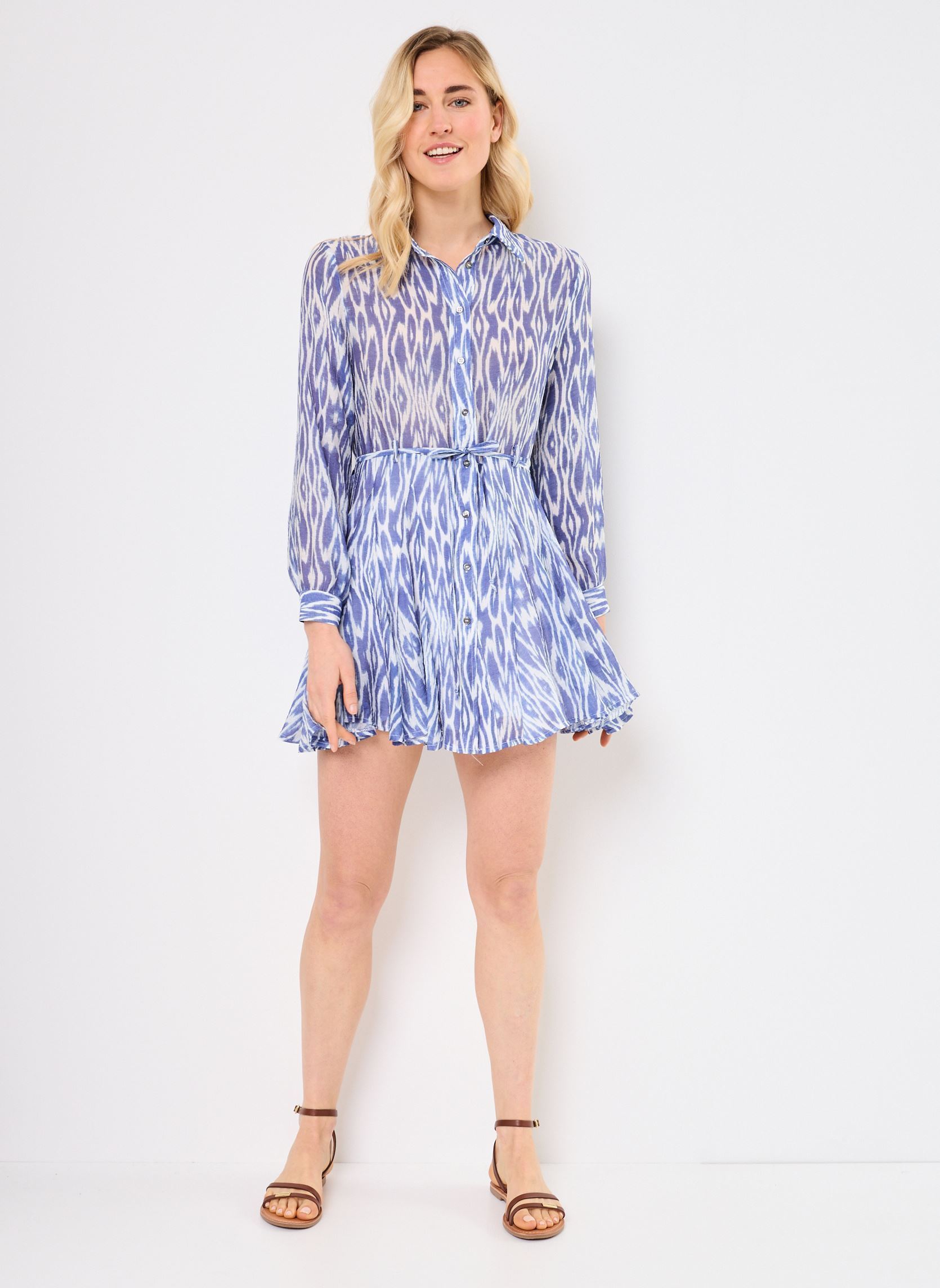 Jurken Devon 76673 dames blauw ARTLOVE Jurken Devon 76673 dames blauw Denim-Blue