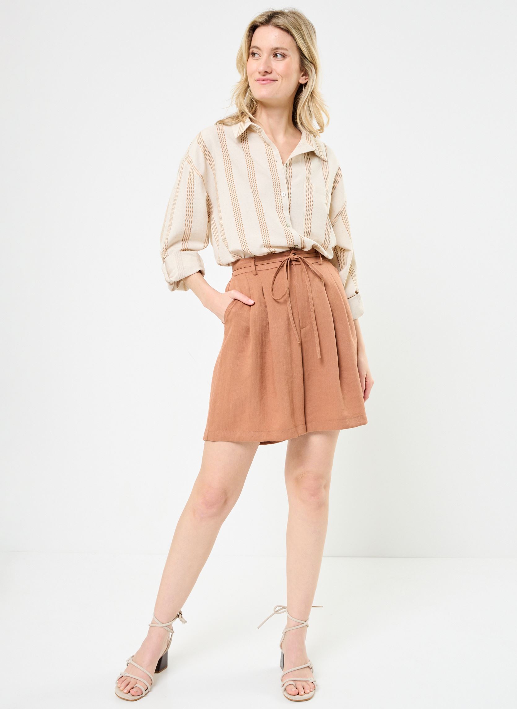 Shorts Hayat 76853 femme marron ARTLOVE Shorts Hayat 76853 femme marron BROWN