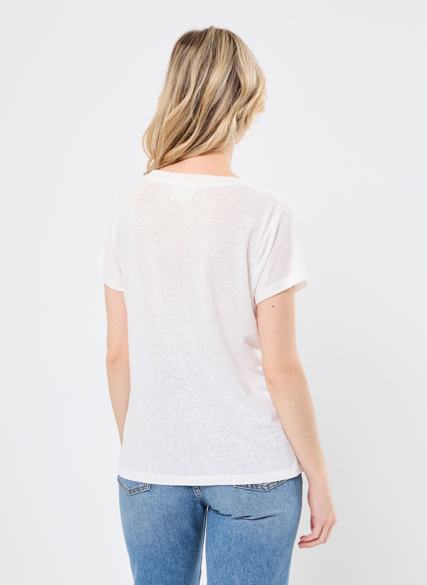 Tee-shirts manches courtes Destiny 76009 femme blanc ARTLOVE Tee-shirts manches courtes Destiny 76009 femme blanc Cream