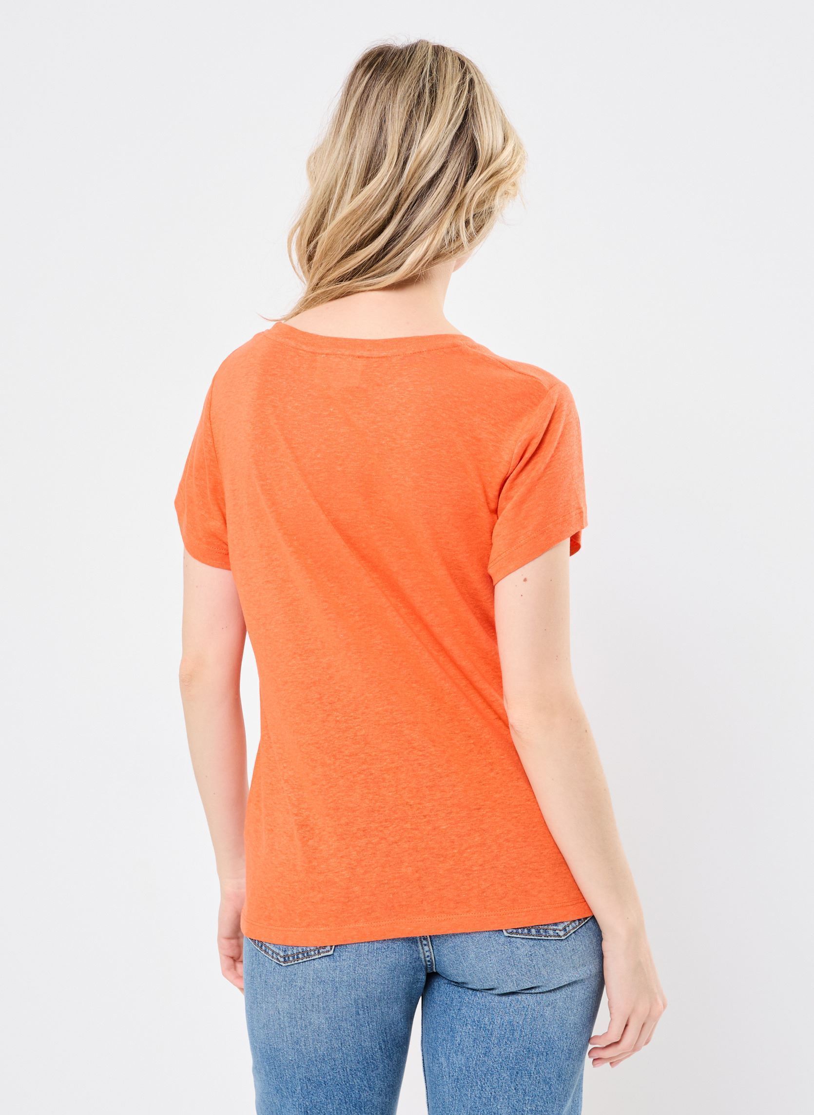 Camisetas de manga corta Destiny 76009 mujer naranja ARTLOVE Camisetas de manga corta Destiny 76009 mujer naranja Orange