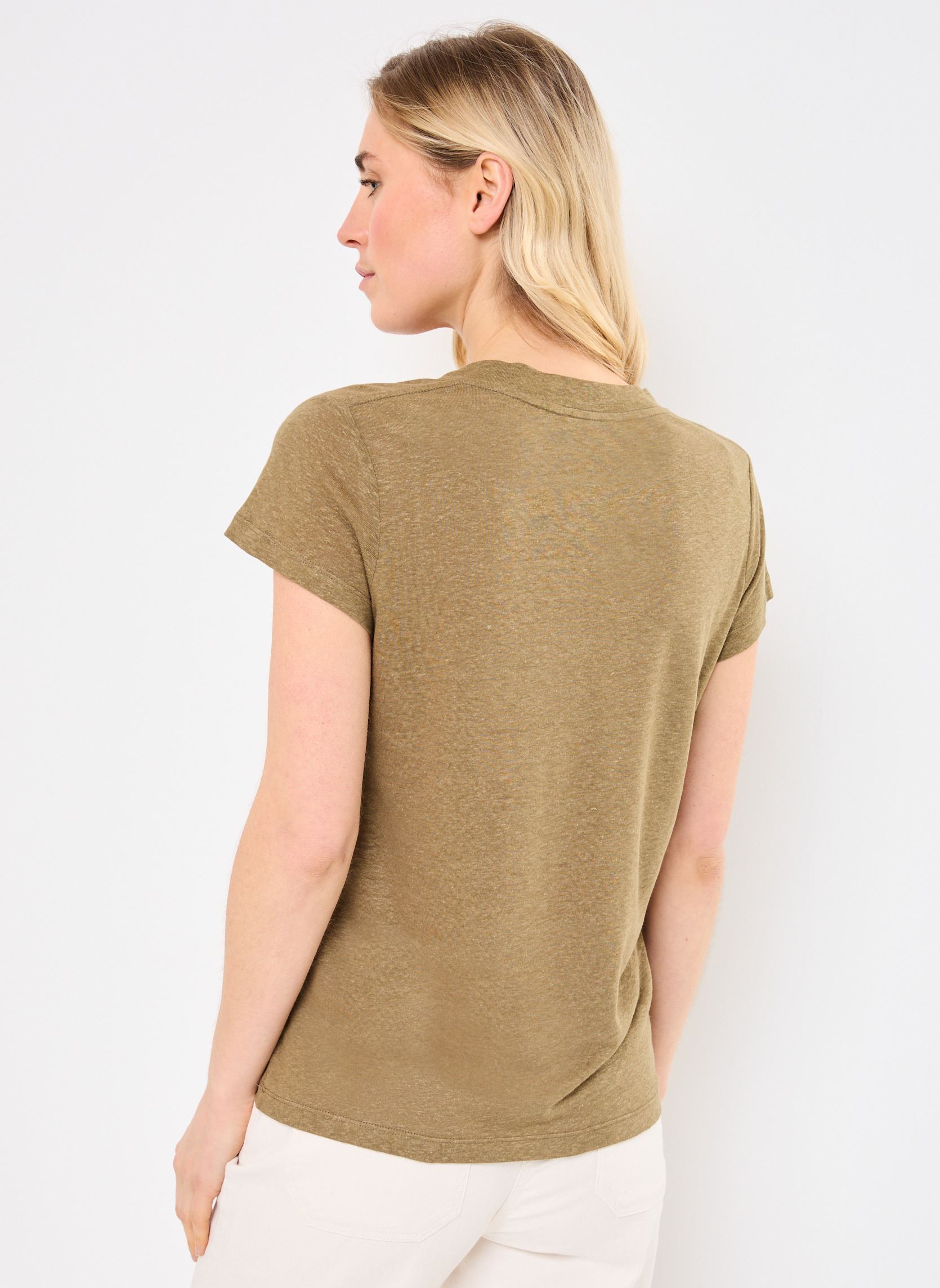 Tee-shirts manches courtes Britney 76010 femme vert ARTLOVE Tee-shirts manches courtes Britney 76010 femme vert khaki