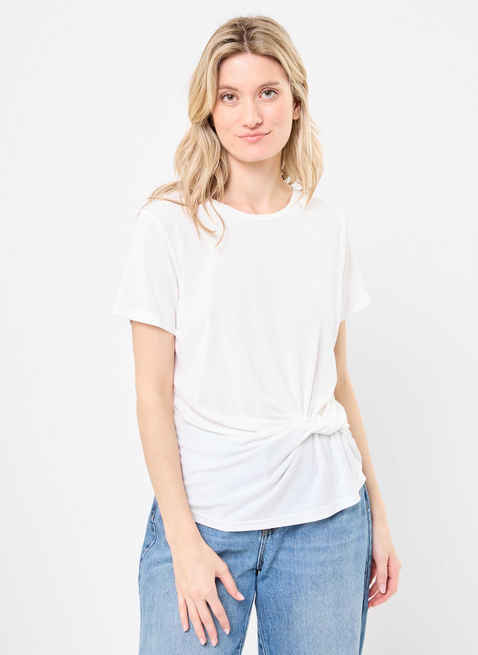 Kurzarm-T-Shirts Cassiane 76210 damen weiß ARTLOVE Kurzarm-T-Shirts Cassiane 76210 damen weiß Cream