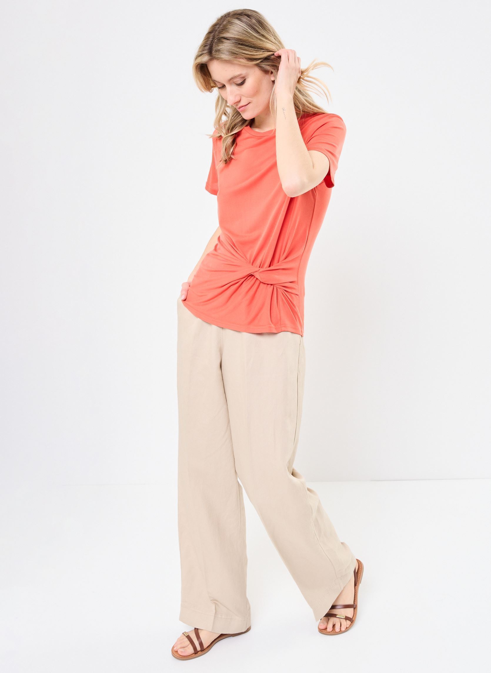 Kurzarm-T-Shirts Cassiane 76210 damen orange ARTLOVE Kurzarm-T-Shirts Cassiane 76210 damen orange Orange