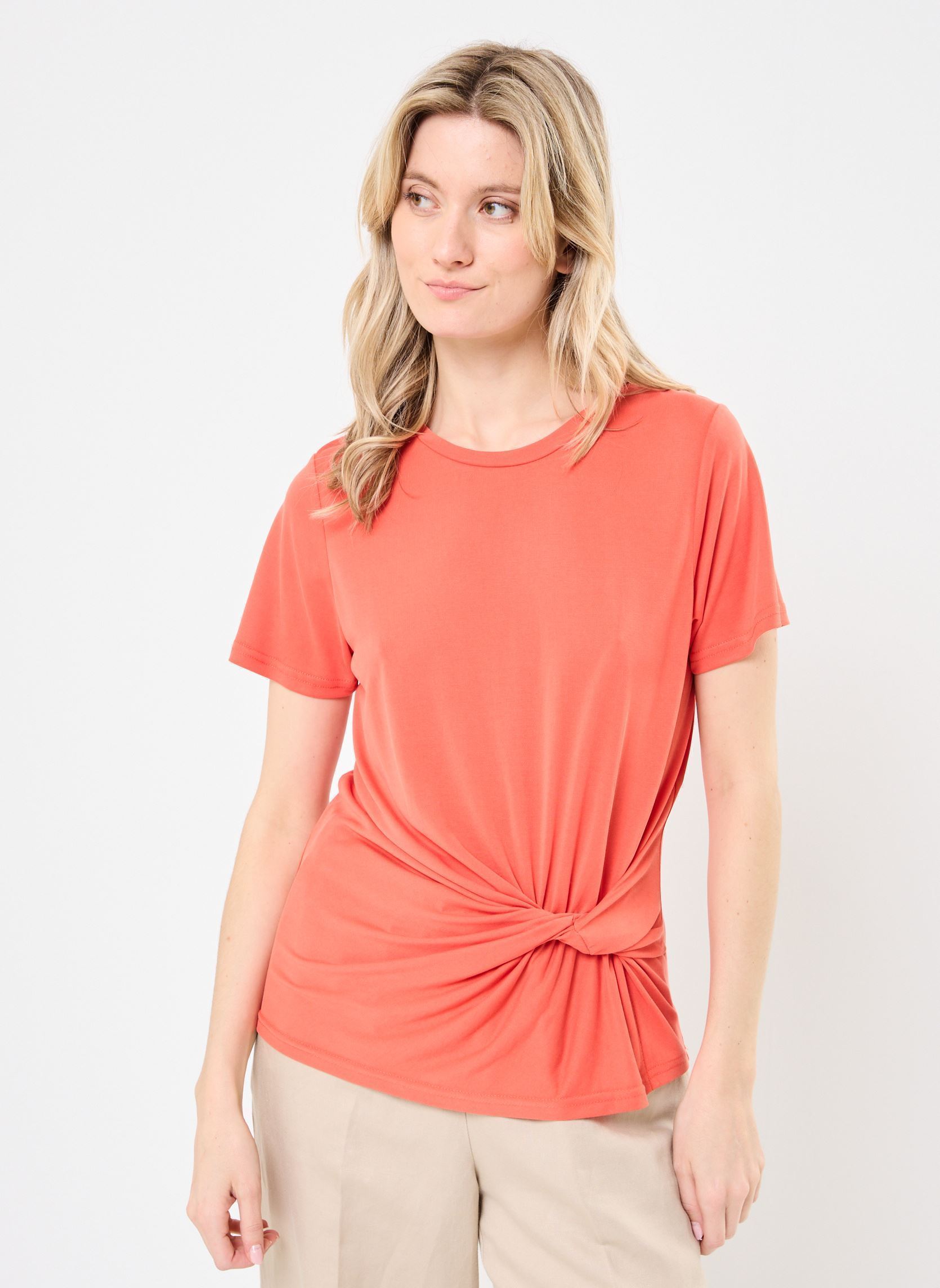 Kurzarm-T-Shirts Cassiane 76210 damen orange ARTLOVE Kurzarm-T-Shirts Cassiane 76210 damen orange Orange