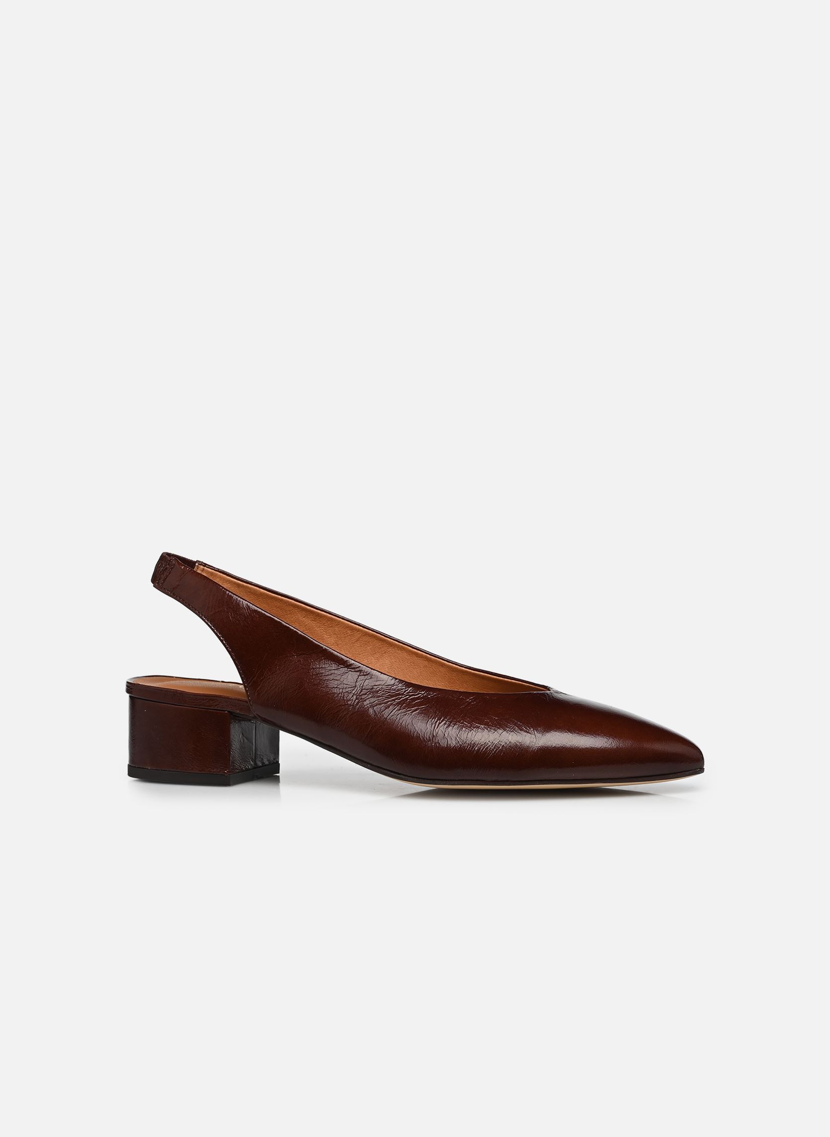 Pumps mit Riemchen VINCE damen braun Jonak Pumps mit Riemchen VINCE damen braun cuir brillant marron