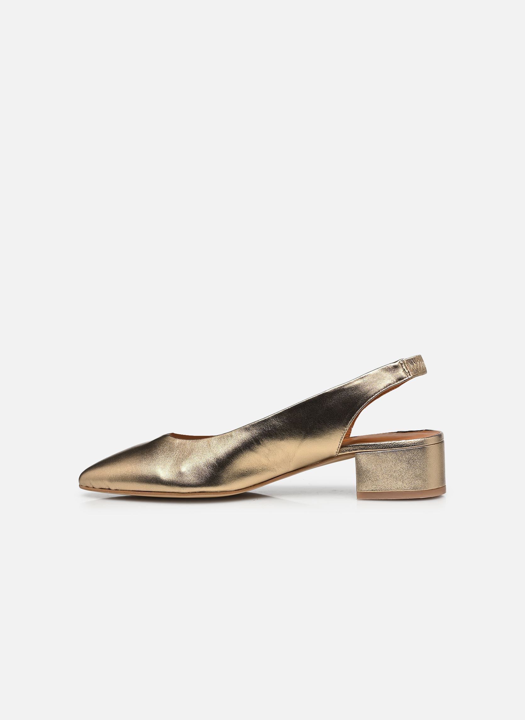 Slingback pumps VINCE dames goud en brons Jonak Slingback pumps VINCE dames goud en brons CUIR METALLISE PLATINE