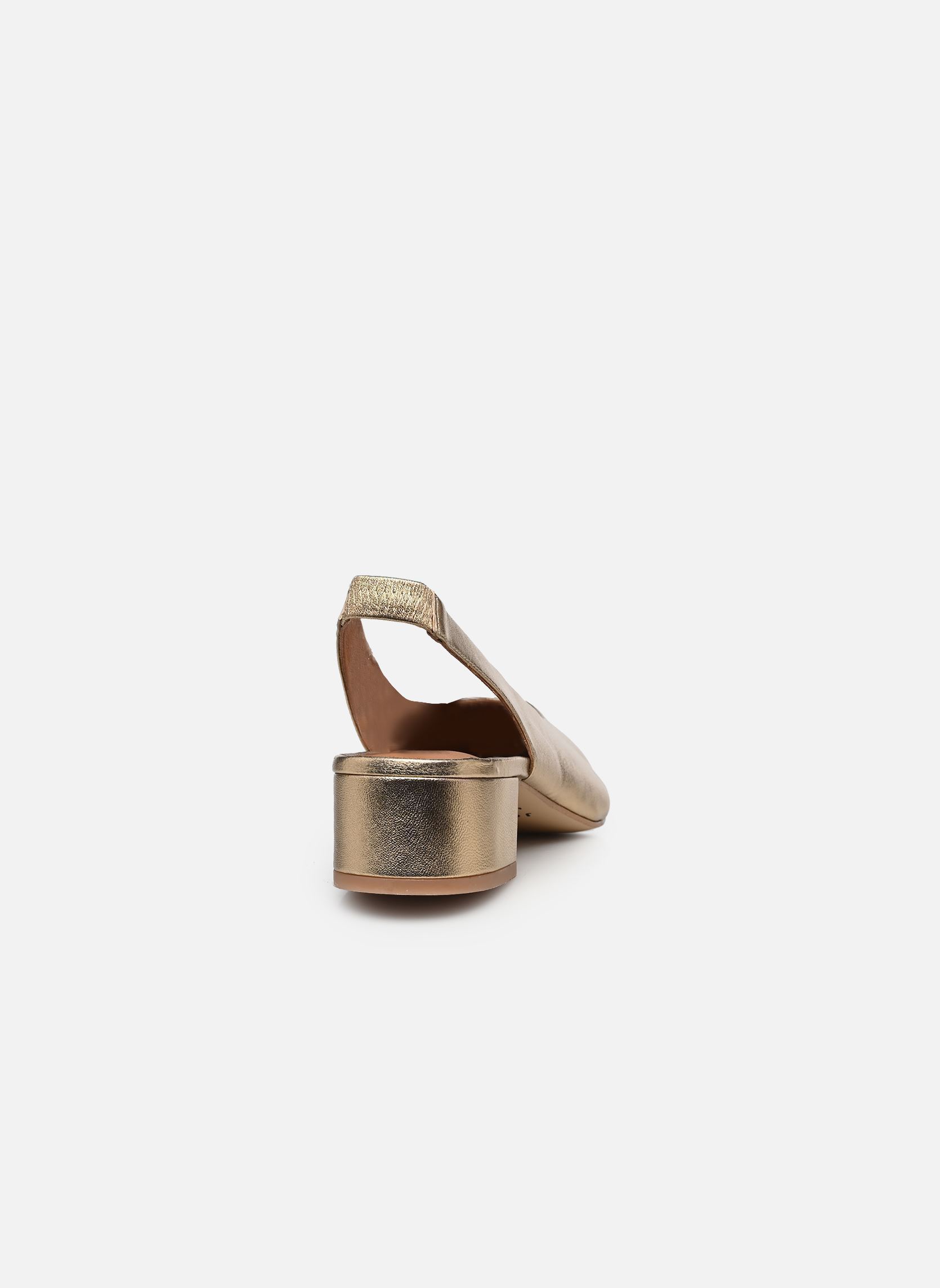 Slingback pumps VINCE dames goud en brons Jonak Slingback pumps VINCE dames goud en brons CUIR METALLISE PLATINE