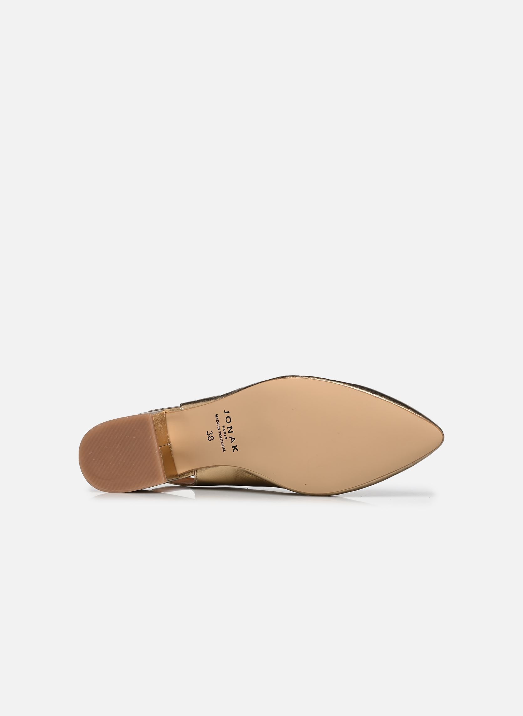 Slingback pumps VINCE dames goud en brons Jonak Slingback pumps VINCE dames goud en brons CUIR METALLISE PLATINE