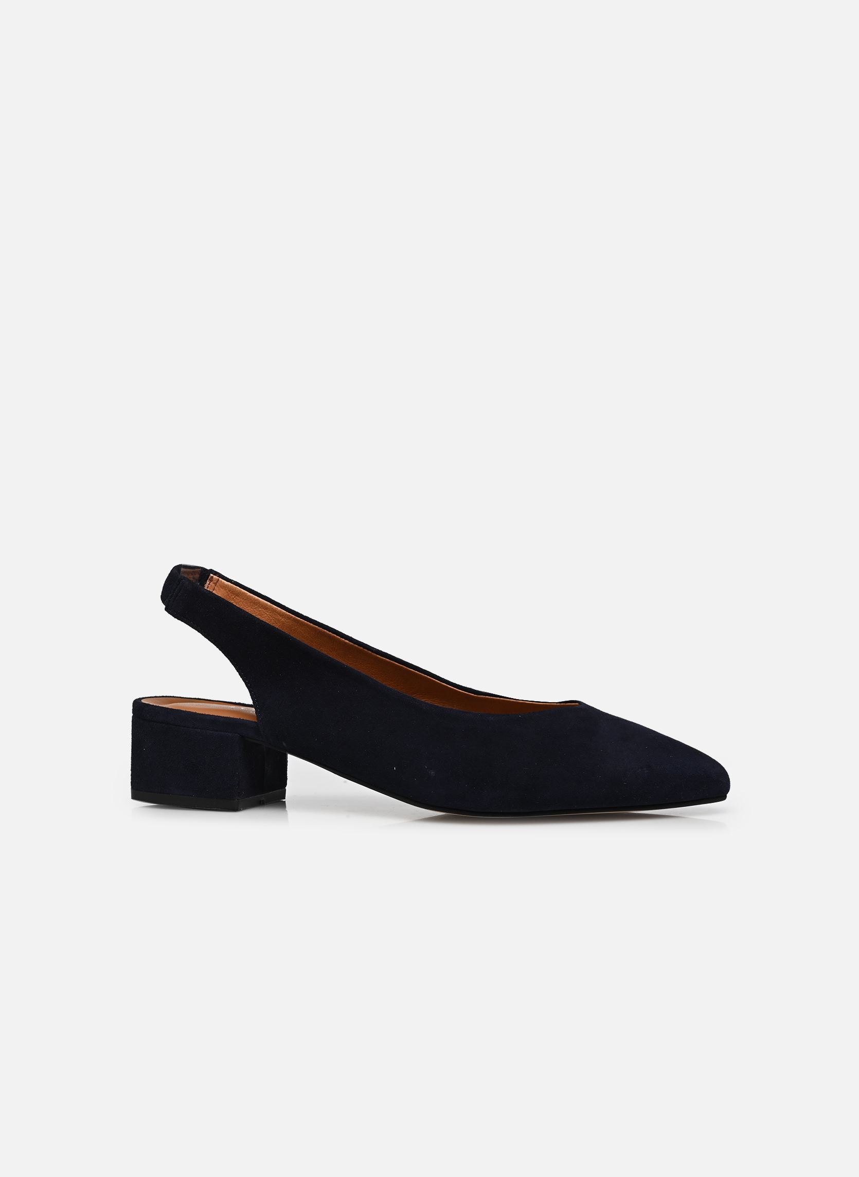 Slingback pumps VINCE dames blauw Jonak Slingback pumps VINCE dames blauw VELOURS MARINE