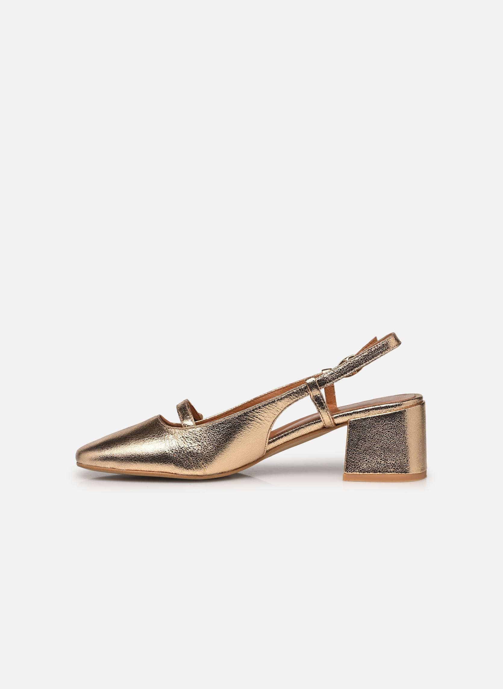 Slingback pumps DARIO dames goud en brons Jonak Slingback pumps DARIO dames goud en brons OR CRAQUELE