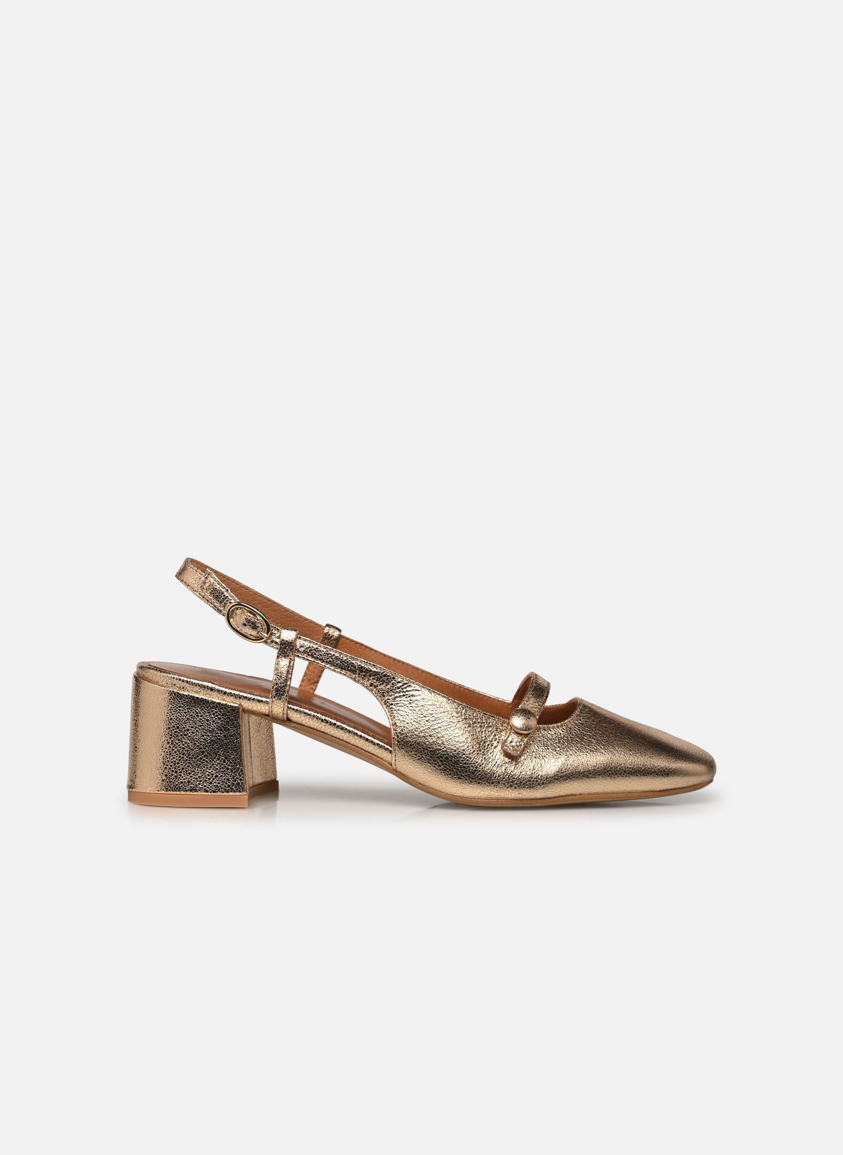 Slingback pumps DARIO dames goud en brons Jonak Slingback pumps DARIO dames goud en brons OR CRAQUELE