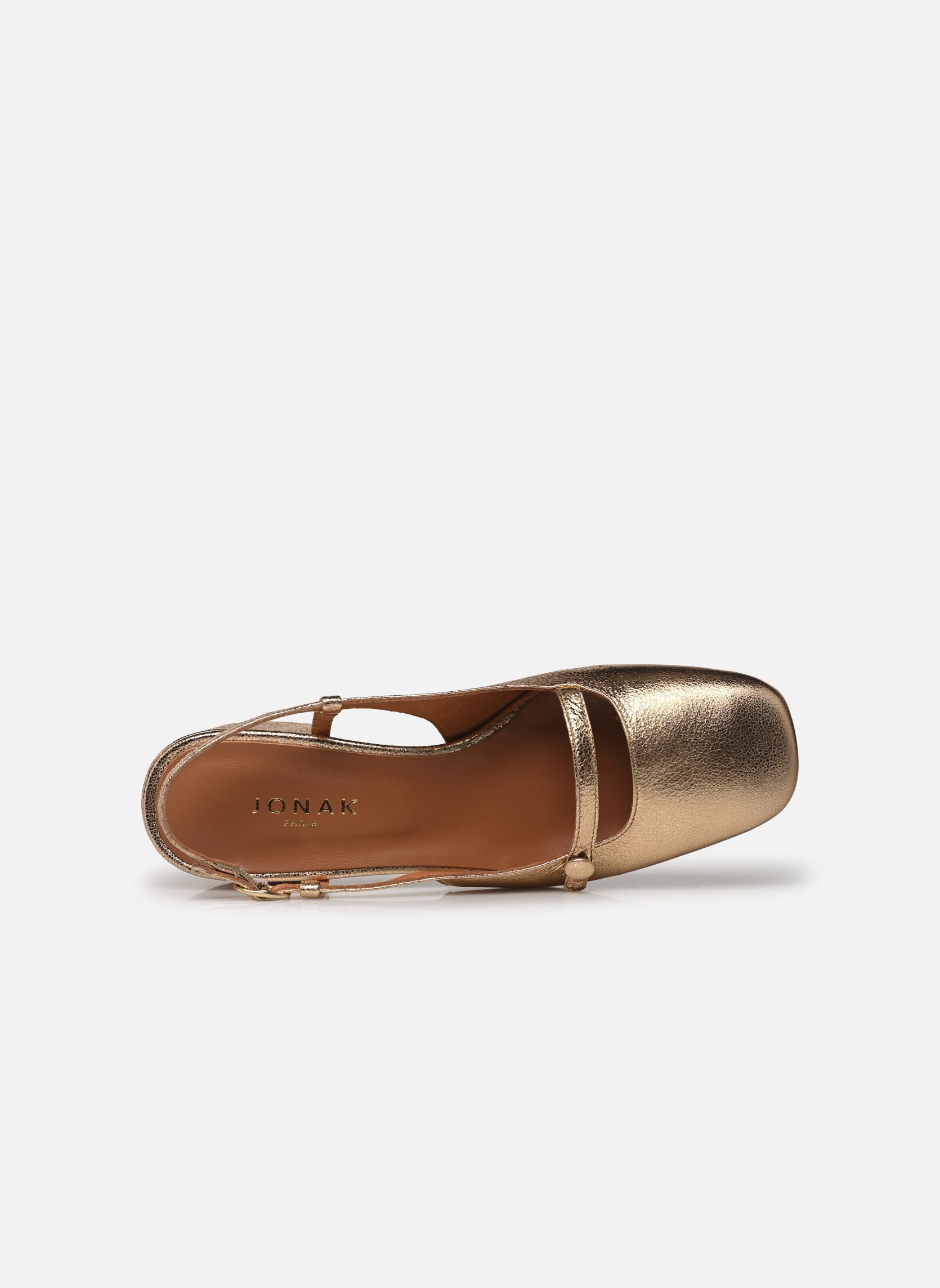 Slingback pumps DARIO dames goud en brons Jonak Slingback pumps DARIO dames goud en brons OR CRAQUELE