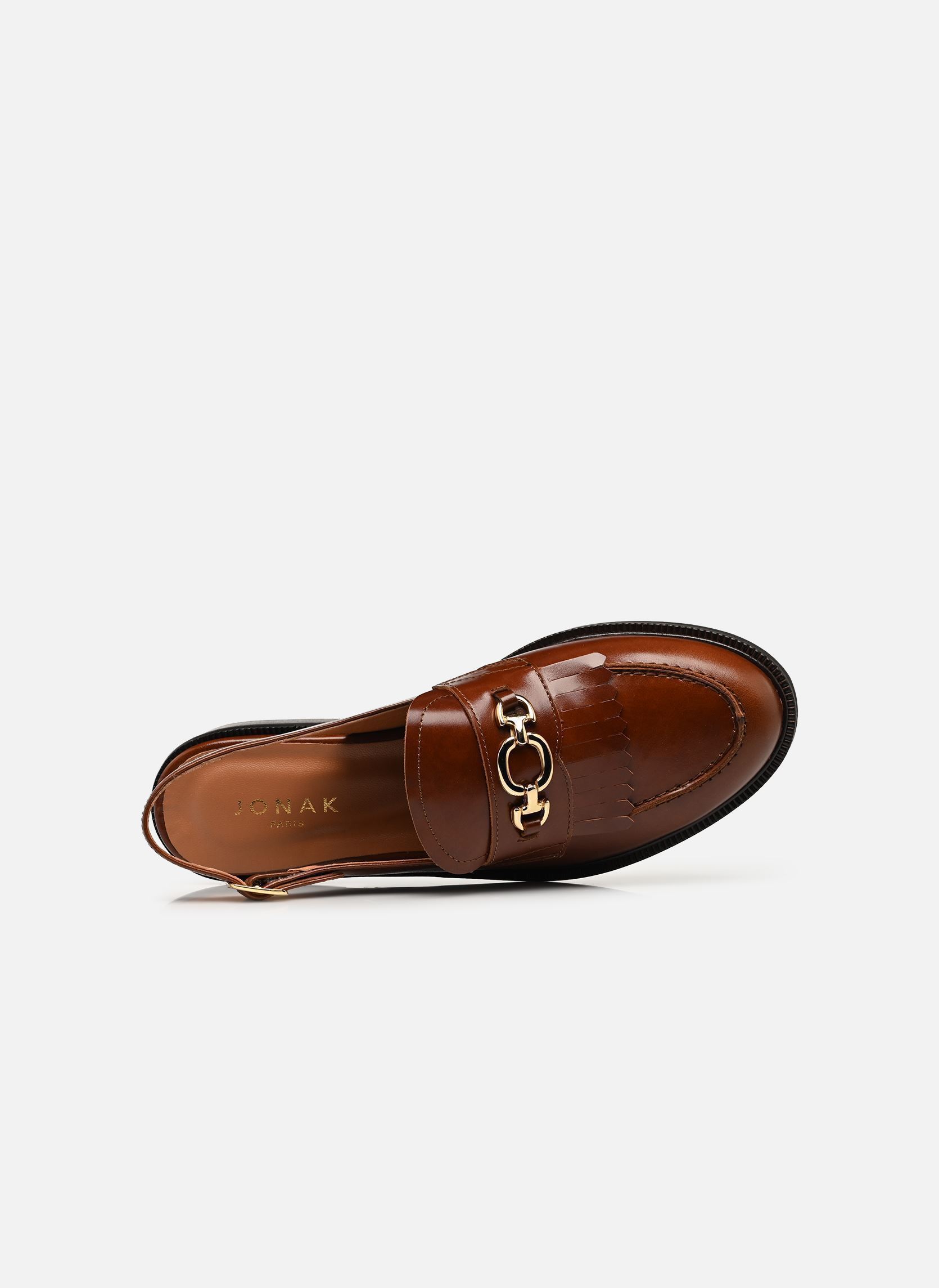 Mocassins DELPHY dames bruin Jonak Mocassins DELPHY dames bruin cuir cognac