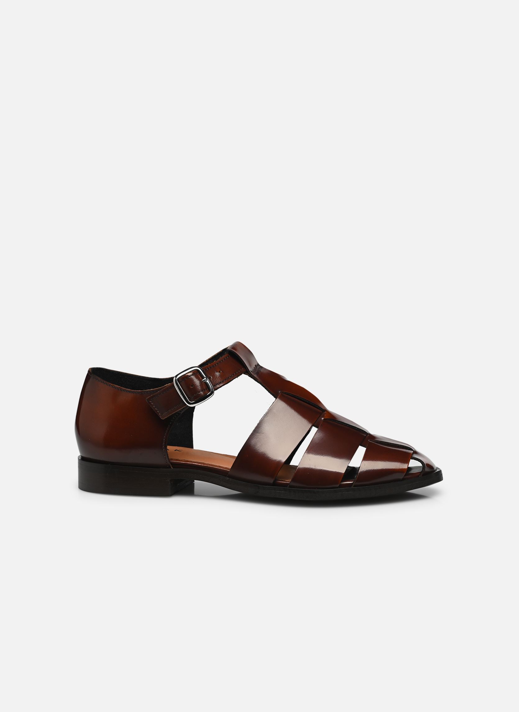 Sandales plates AGOSTA femme marron Jonak Sandales plates AGOSTA femme marron marron