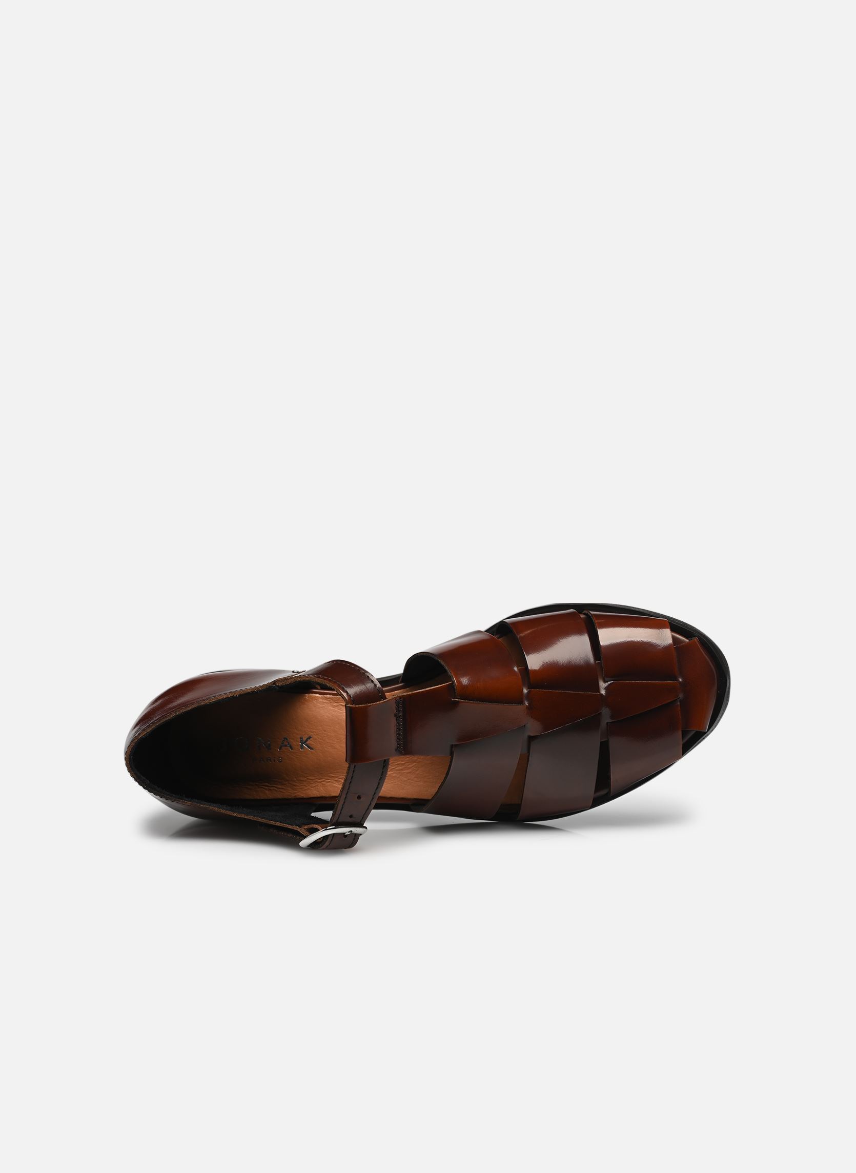 Sandales plates AGOSTA femme marron Jonak Sandales plates AGOSTA femme marron marron