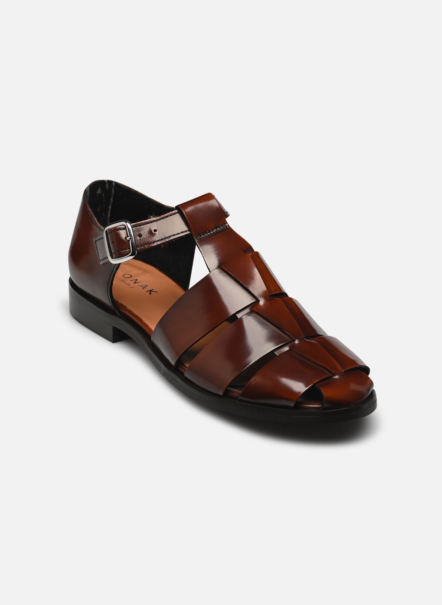 Sandales plates AGOSTA femme marron Jonak Sandales plates AGOSTA femme marron marron