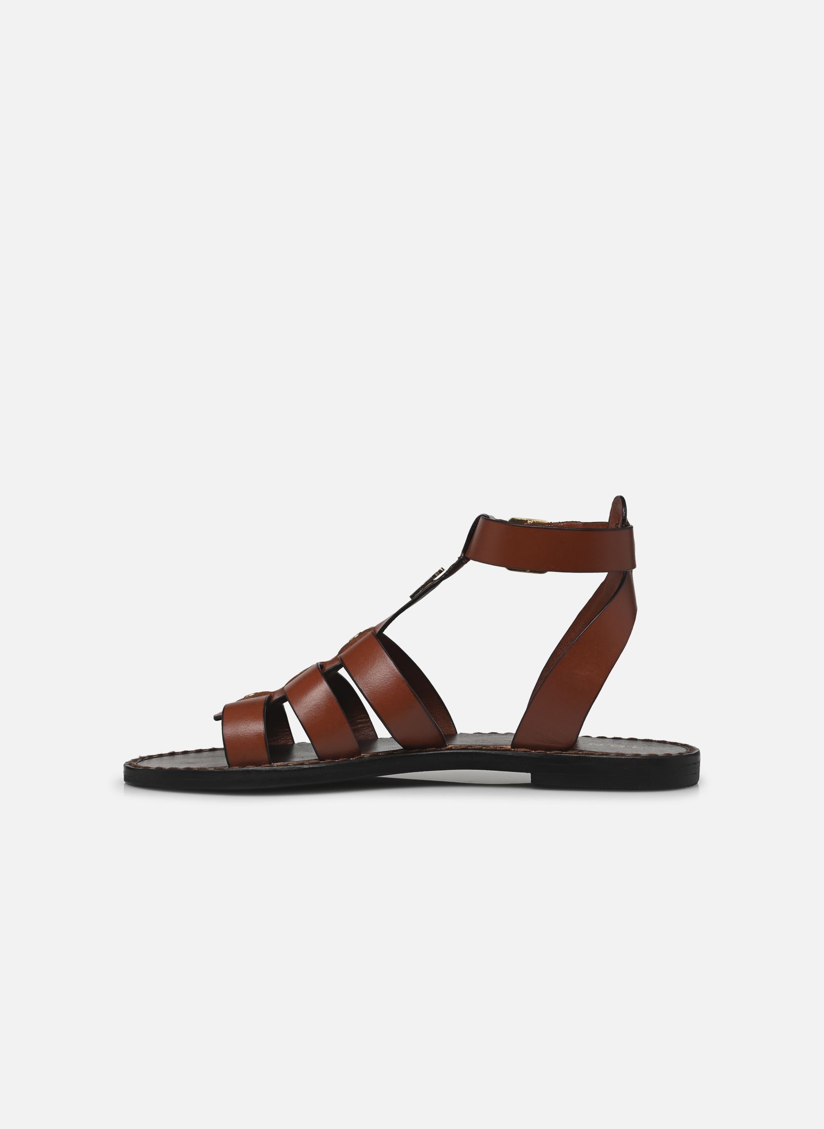Platte sandalen WAN dames bruin Jonak Platte sandalen WAN dames bruin Cognac